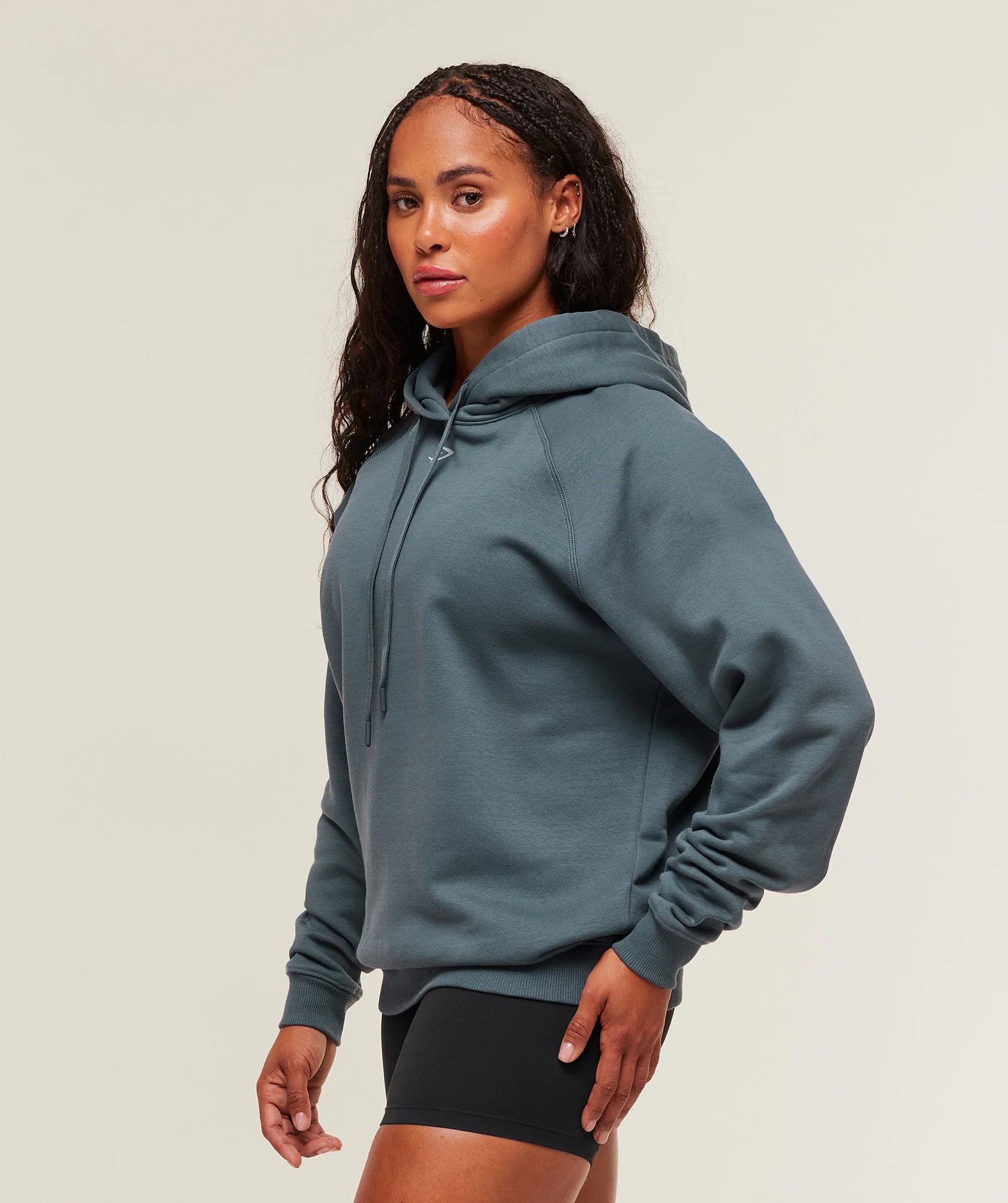 Gritty Muscle Mommy Graphic Hoodie – Titanium Blue