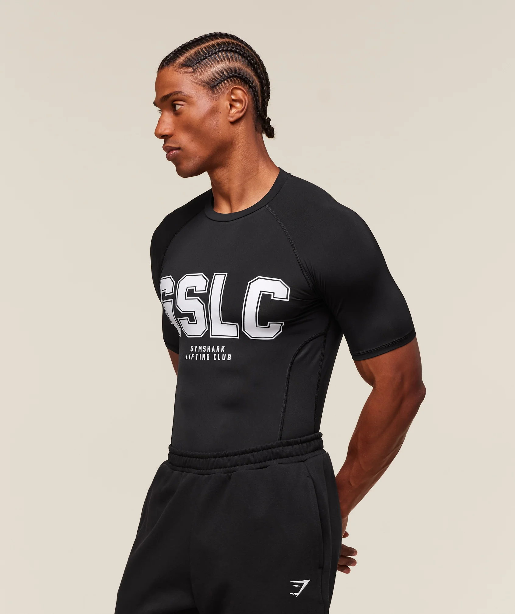 GSLC Baselayer T-Shirt – Black - Imagen 2