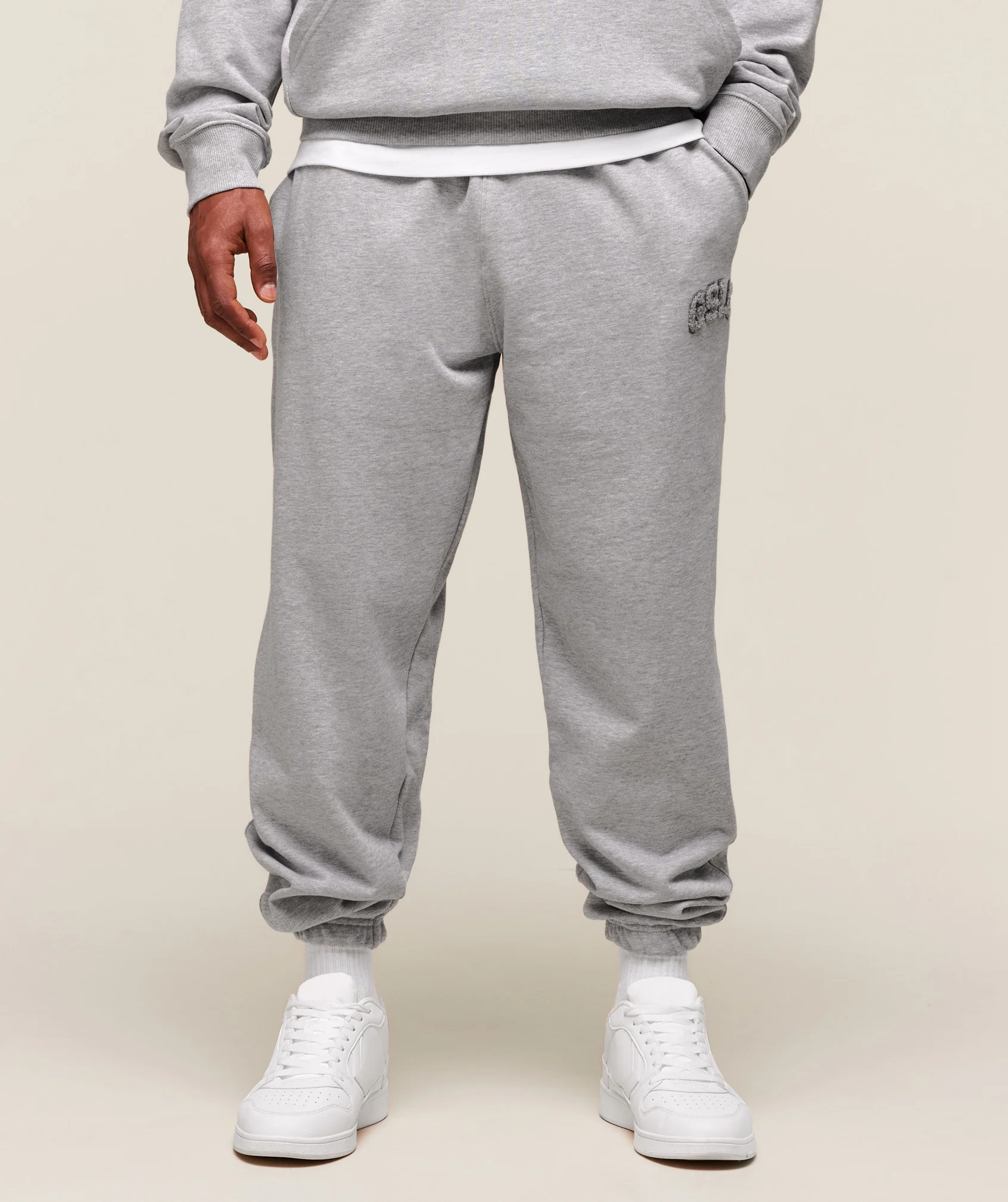 GSLC Joggers – Light Grey Core Marl