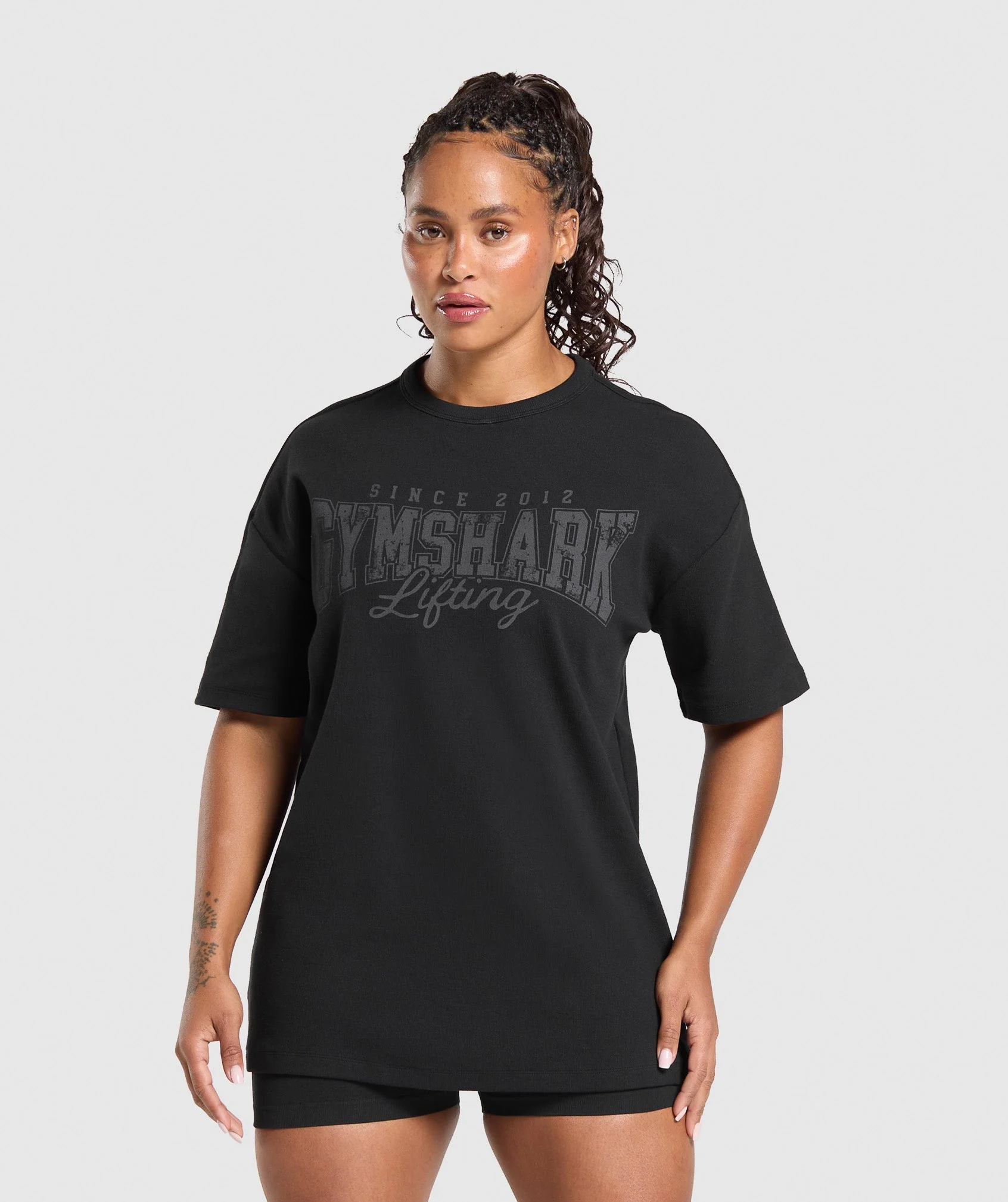 Gymshark Lifting Oversized Pump Cover – Black