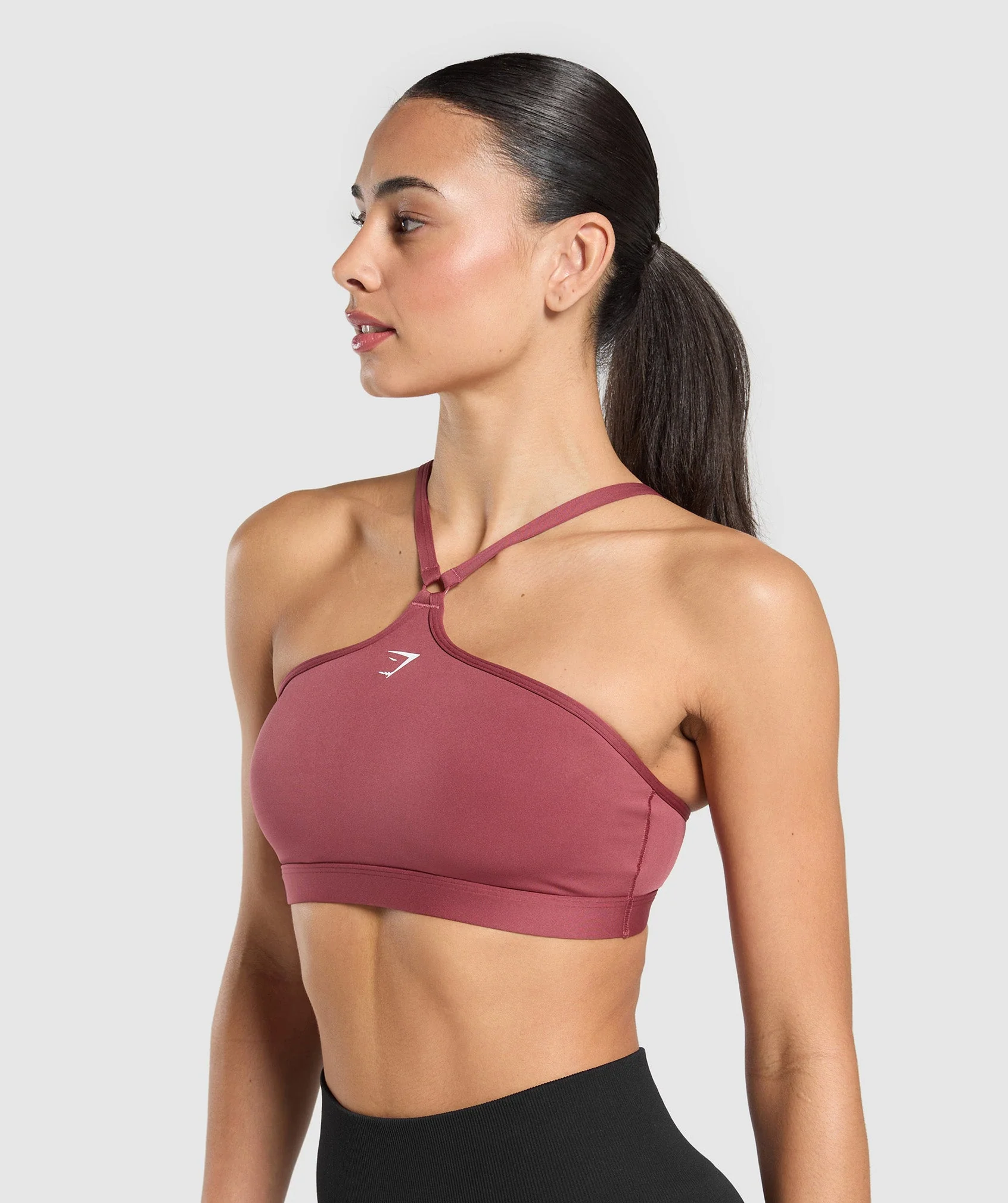 Halter Neck Sports Bra – Washed Berry Pink - Imagen 2