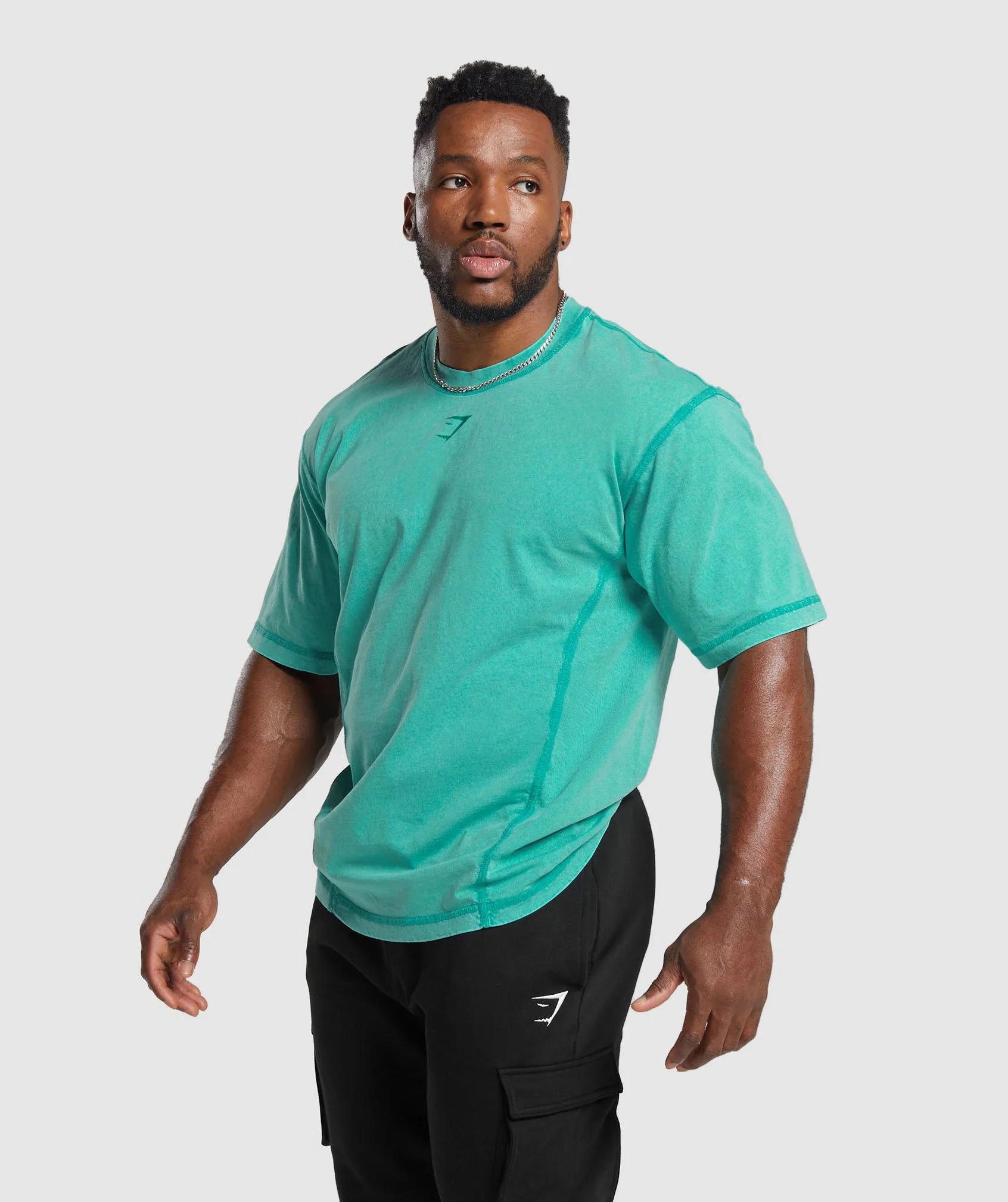 Heritage Washed T-Shirt – Capri Blue - Imagen 2