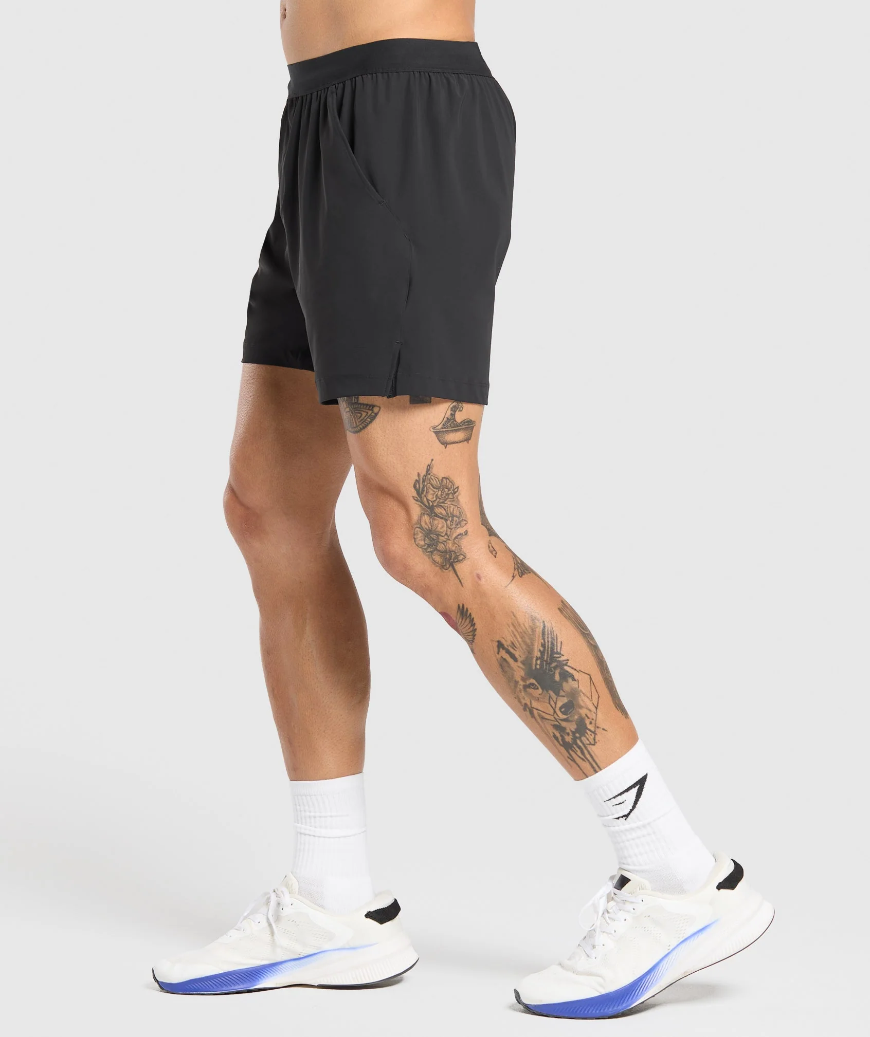Hybrid 6″ Shorts – Black - Imagen 2