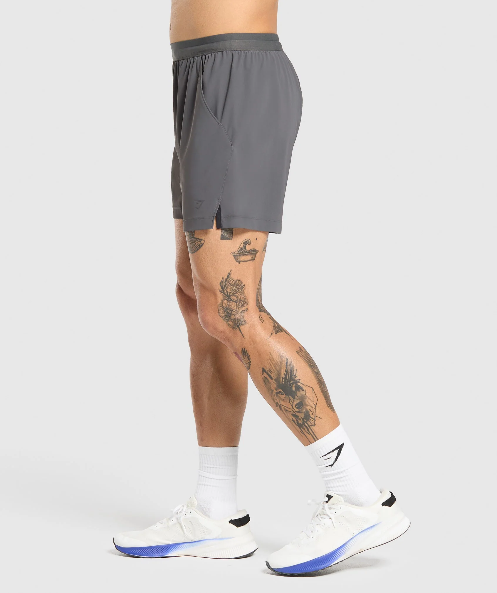 Hybrid 6″ Shorts – Graphite Grey - Imagen 2