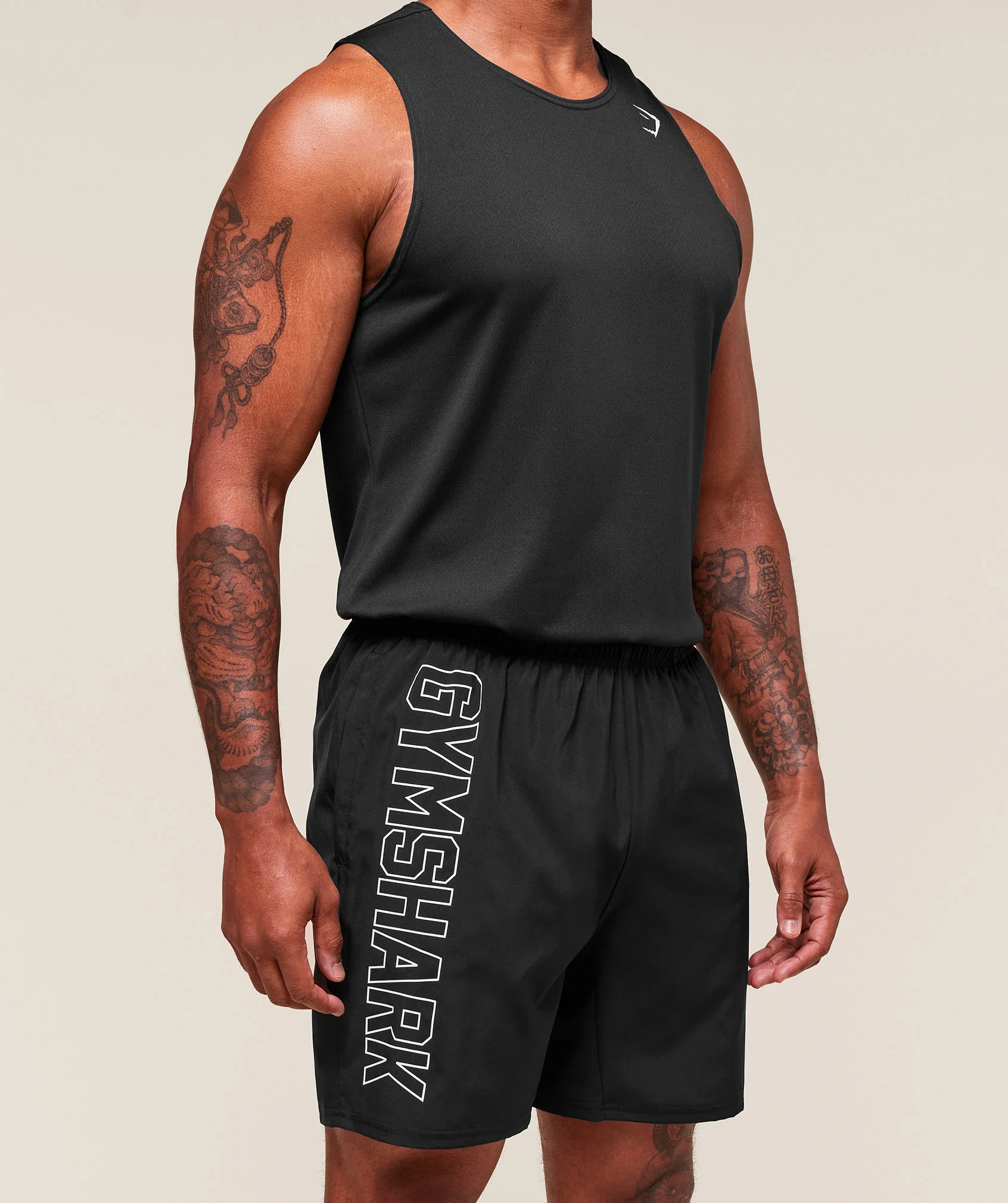 Hybrid Athlete 7″ Shorts – Black - Imagen 2