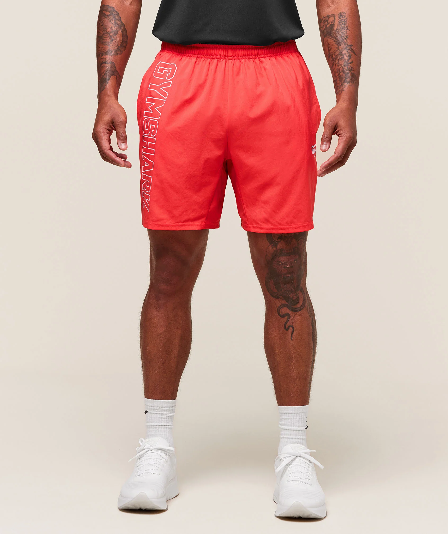 Hybrid Athlete 7″ Shorts – Coral Red