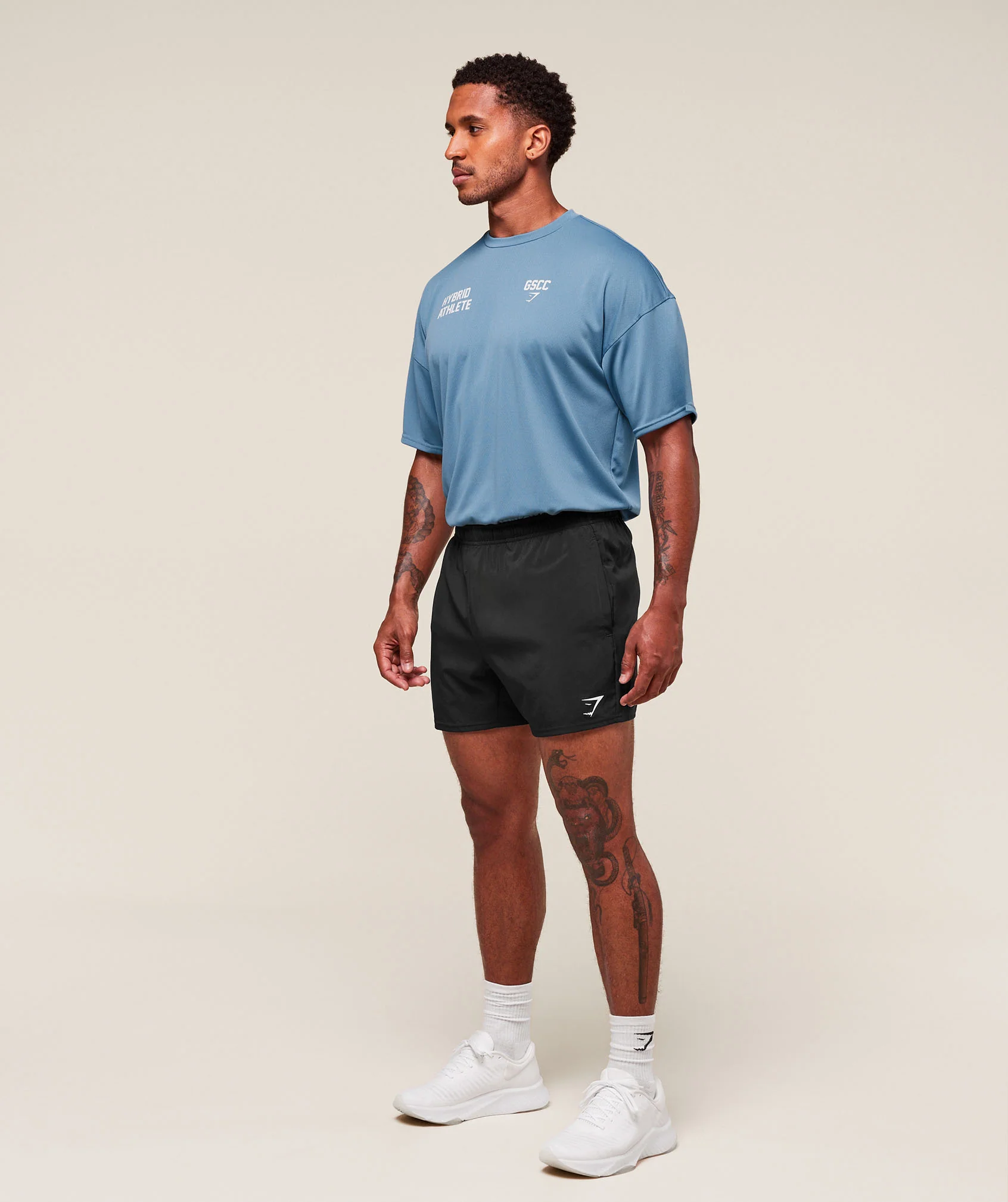 Hybrid Athlete T-Shirt – Classic Blue - Imagen 2