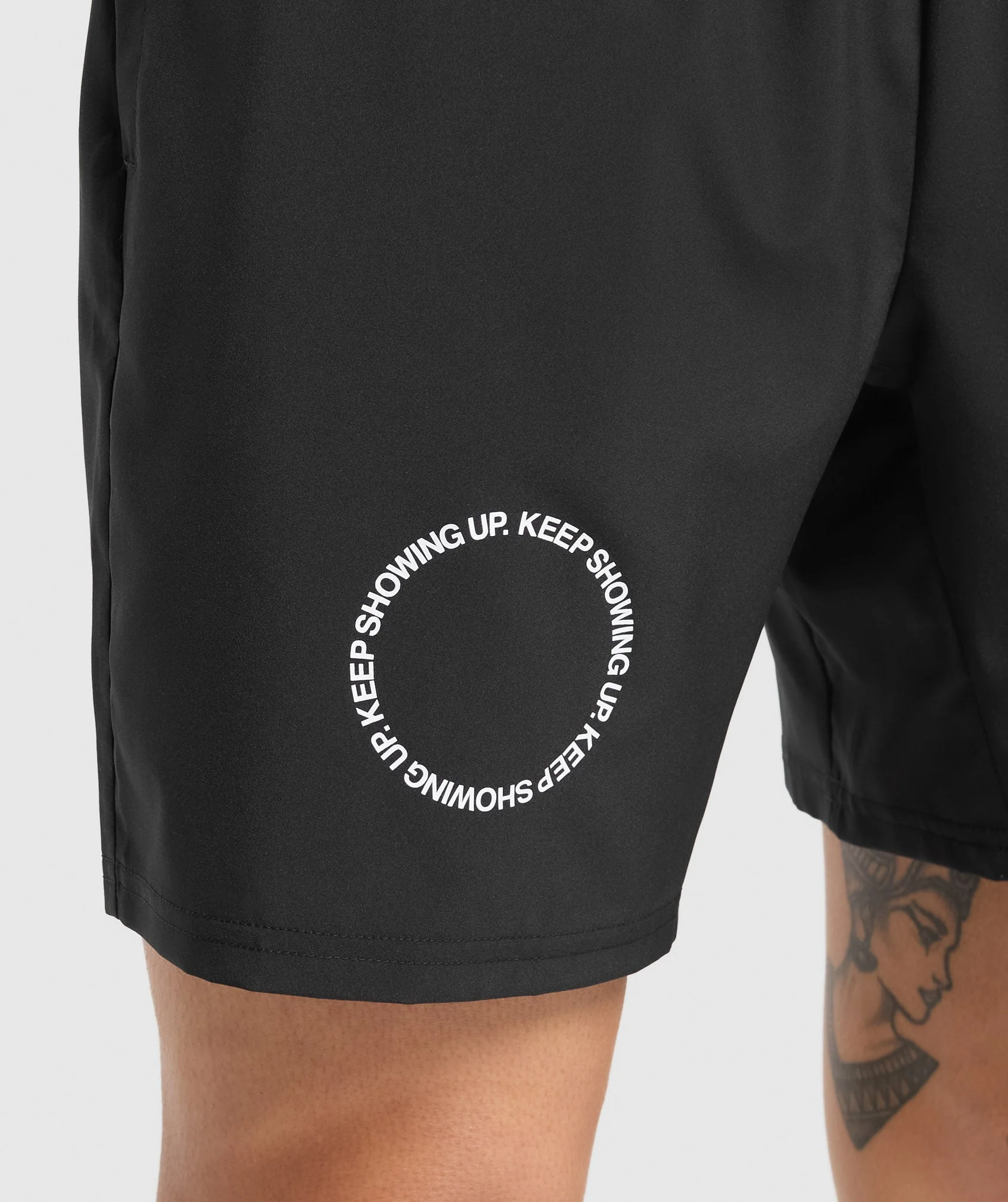 Keep Showing Up 7″ Shorts – Black