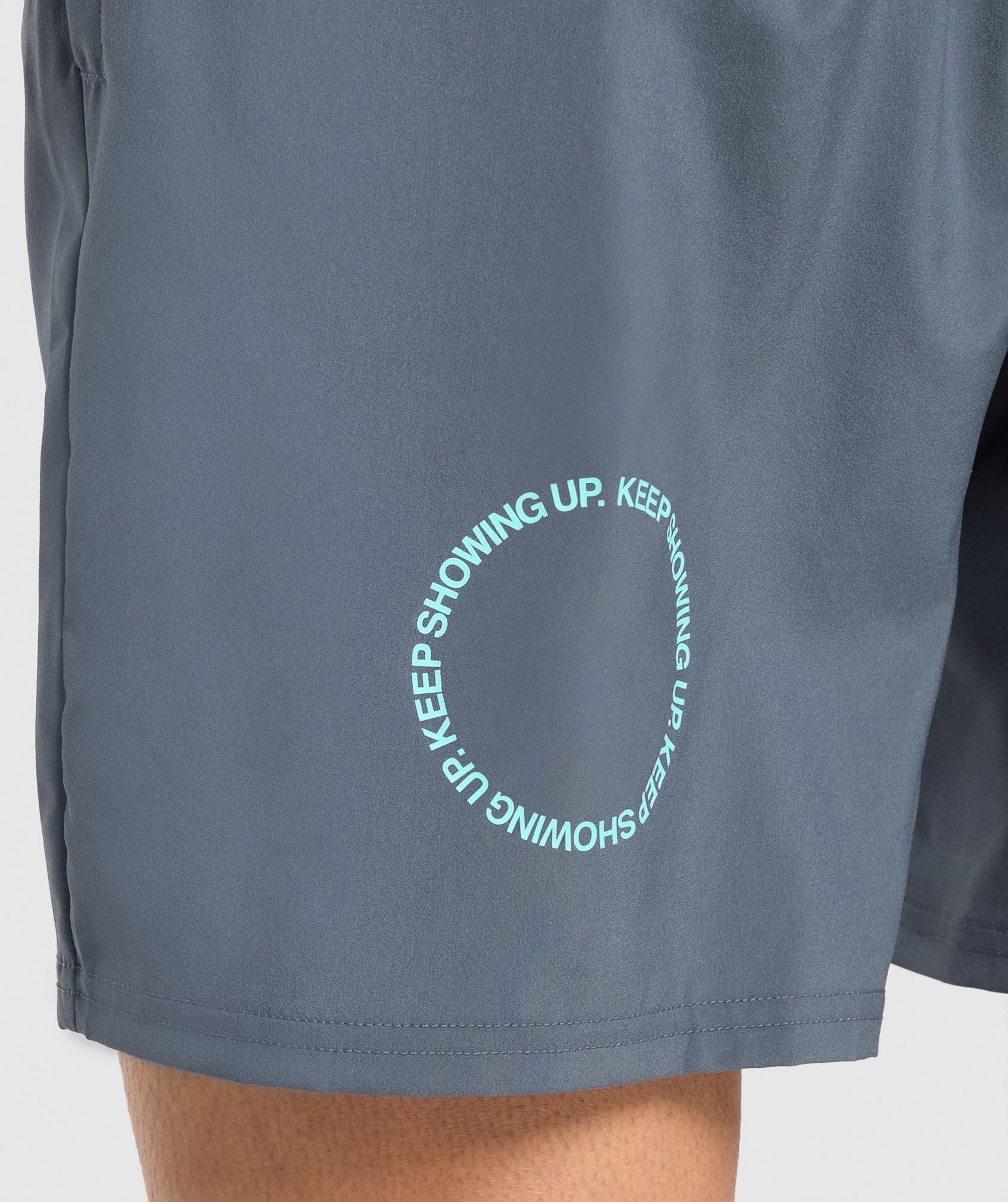 Keep Showing Up 7″ Shorts – Titanium Blue