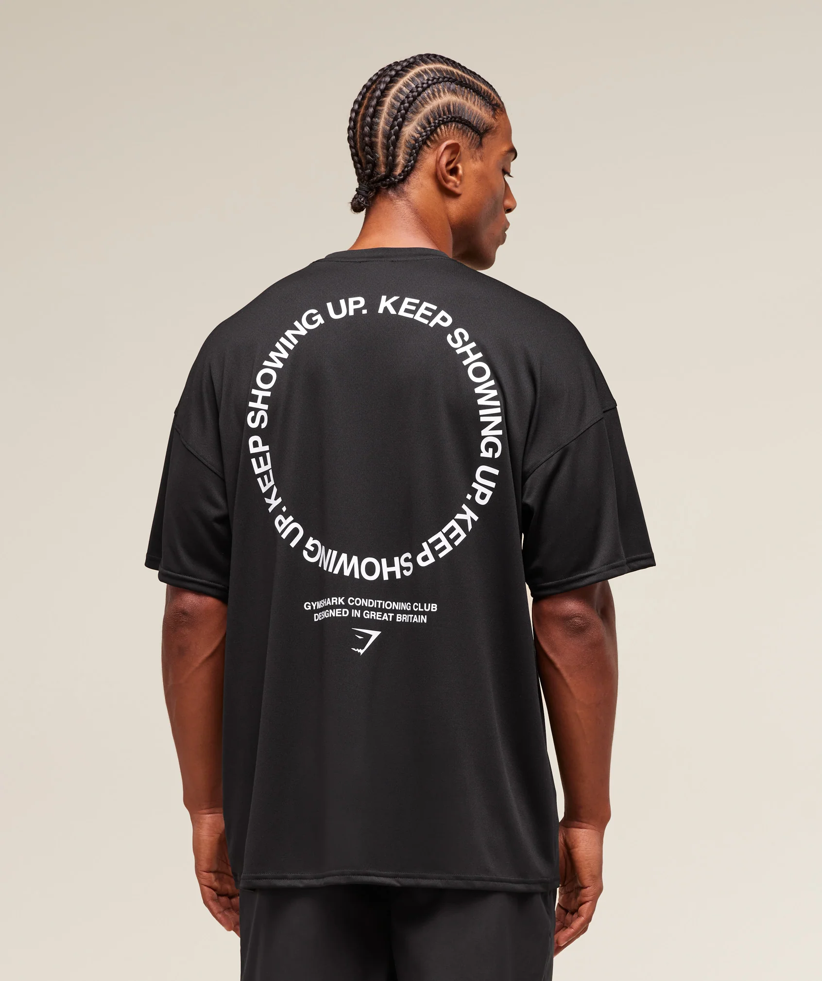 Keep Showing Up T-Shirt – Black - Imagen 2