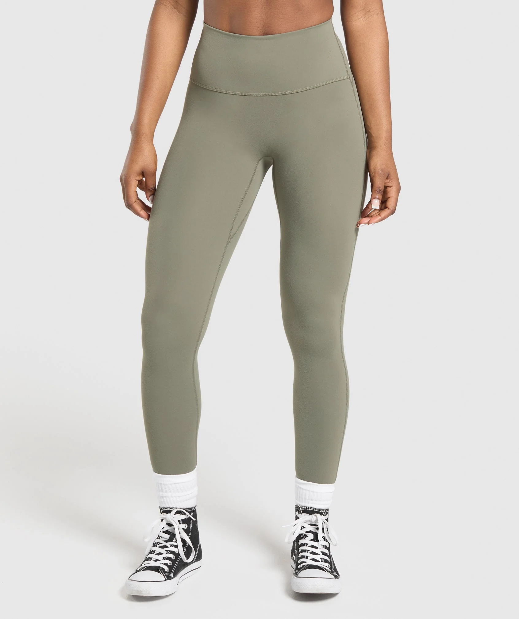 Legacy Logo Leggings – Base Green