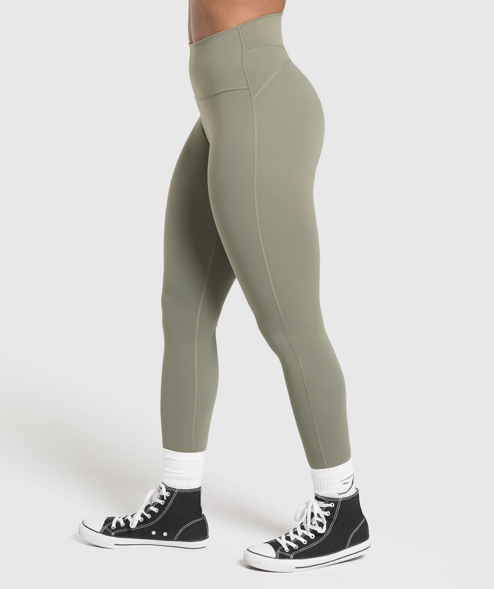 Legacy Logo Leggings – Base Green - Imagen 2