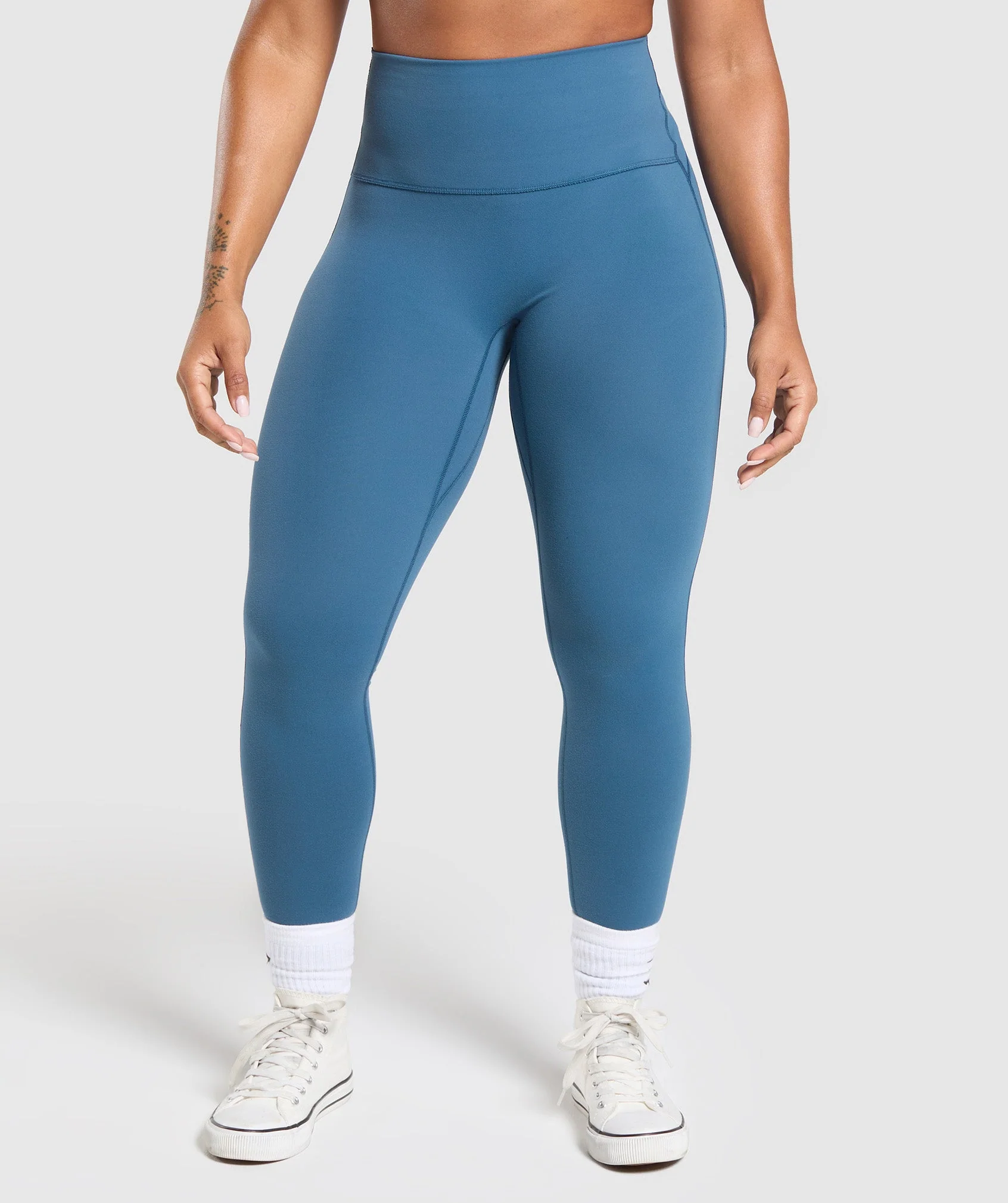 Legacy Logo Leggings – Success Blue
