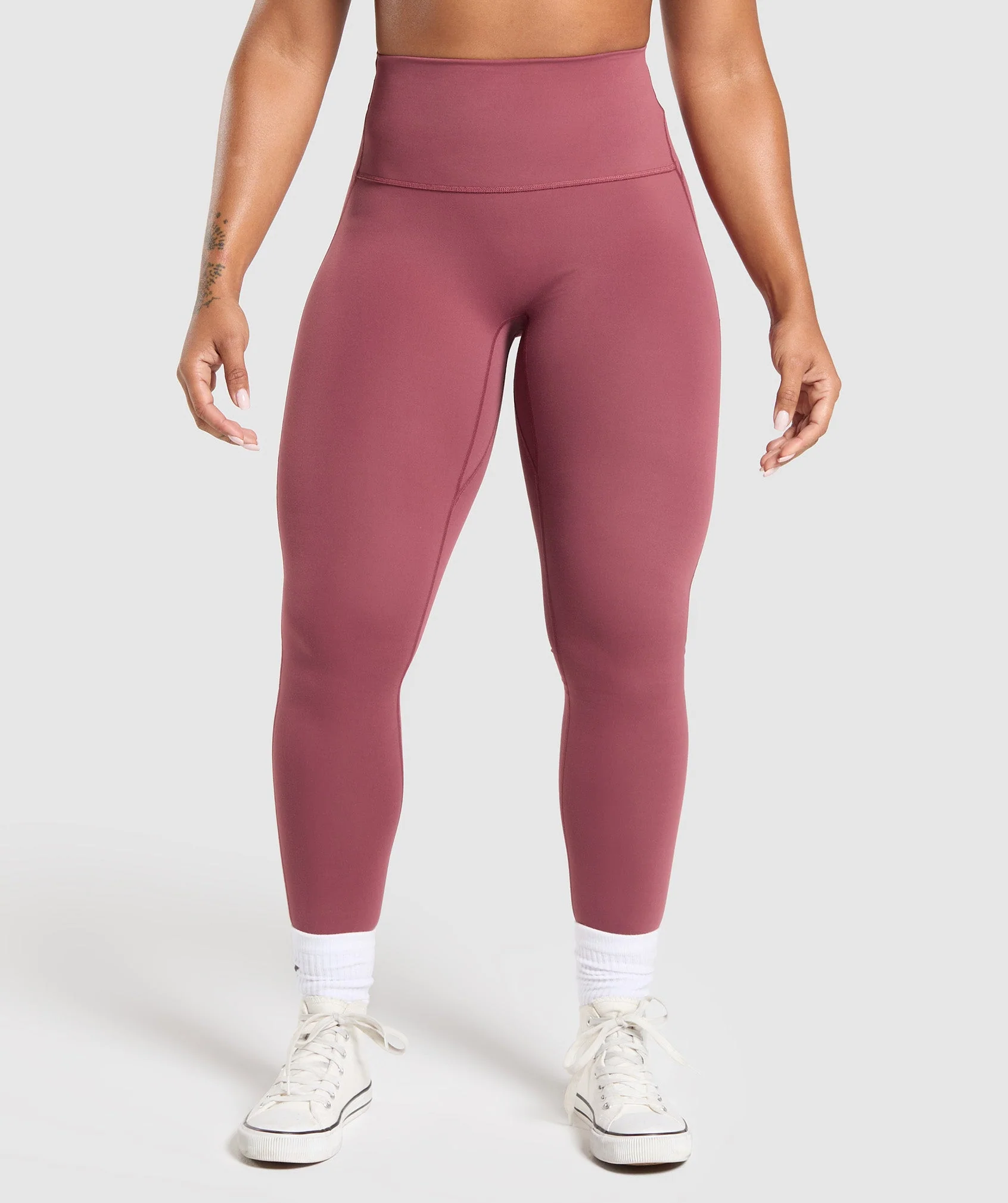 Legacy Logo Leggings – Washed Berry Pink