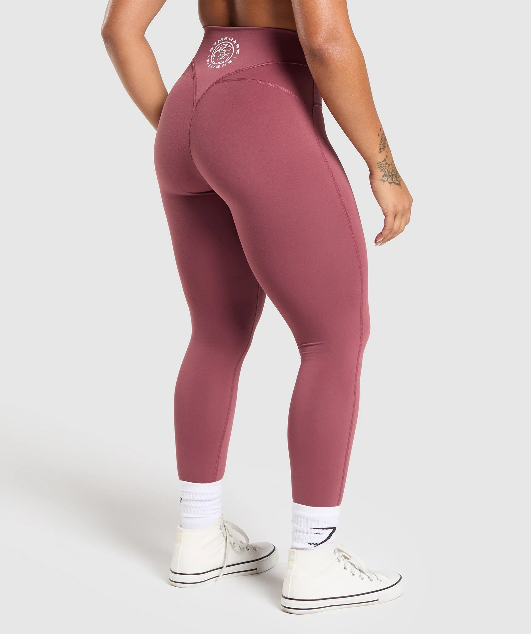 Legacy Logo Leggings – Washed Berry Pink
