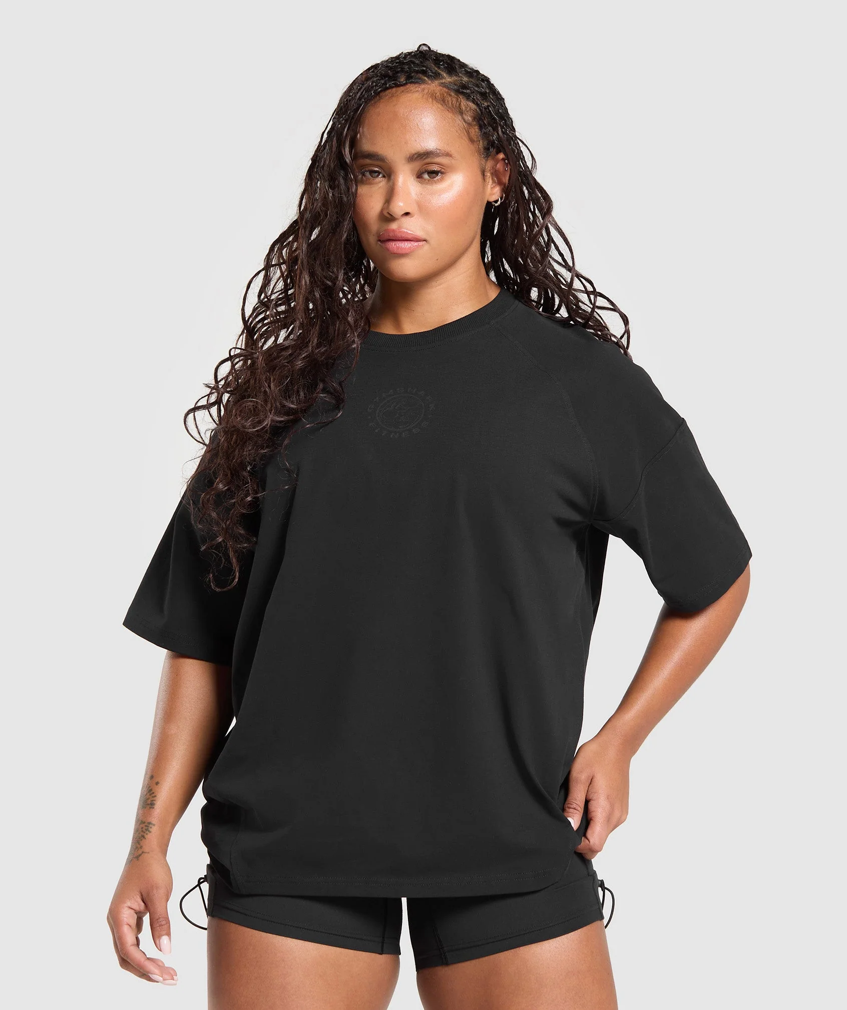 Legacy Logo Oversized T-Shirt – Black