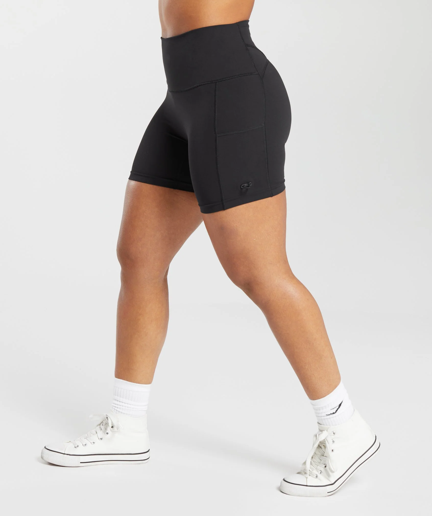 Legacy Logo Tight Shorts – Black - Imagen 2