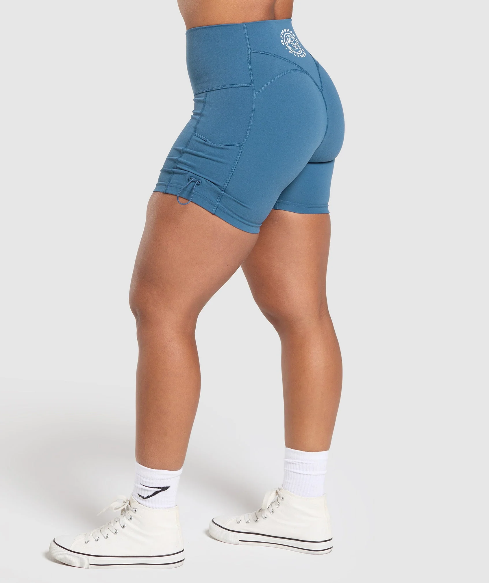 Legacy Logo Tight Shorts – Success Blue - Imagen 2