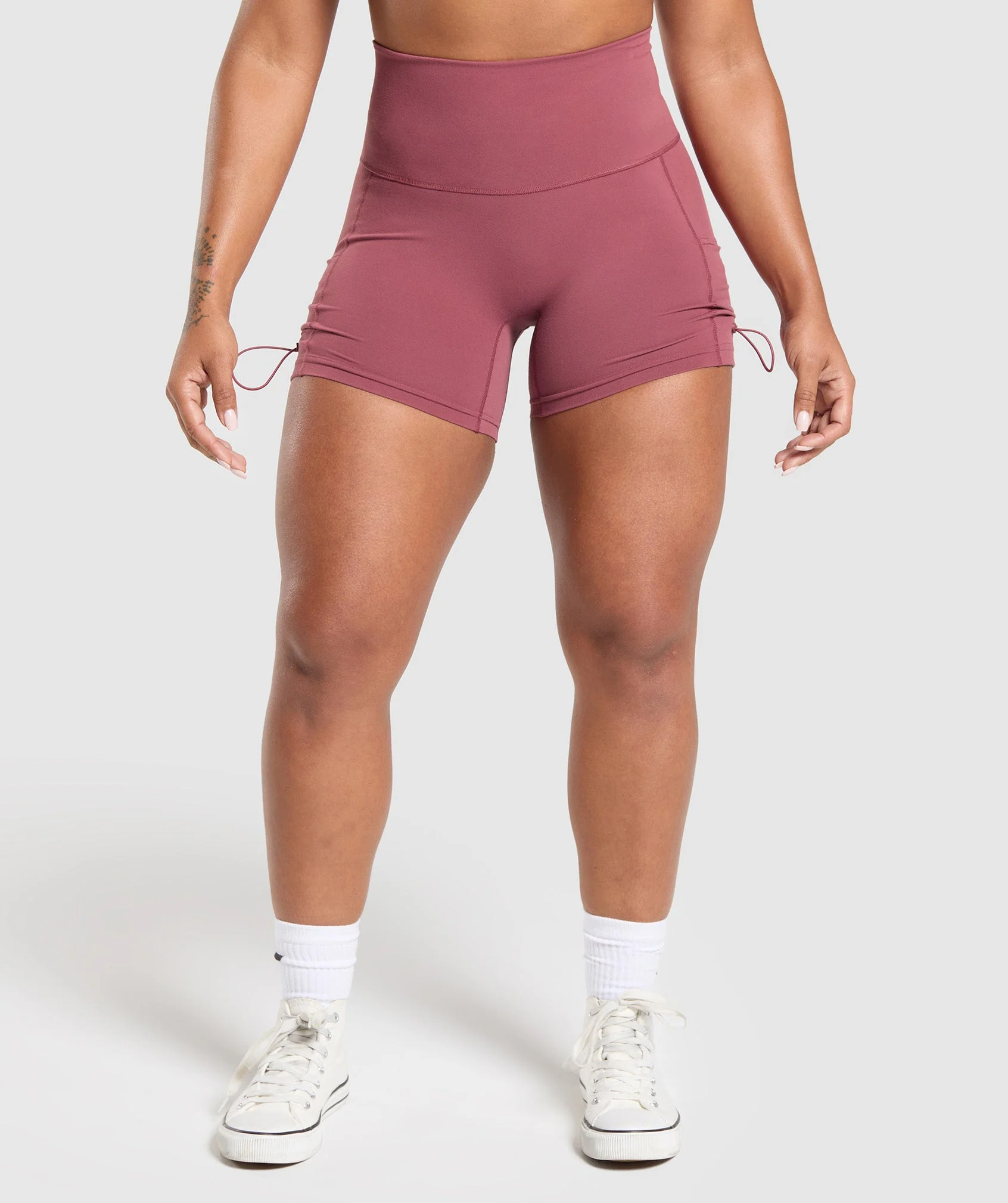Legacy Logo Tight Shorts – Washed Berry Pink