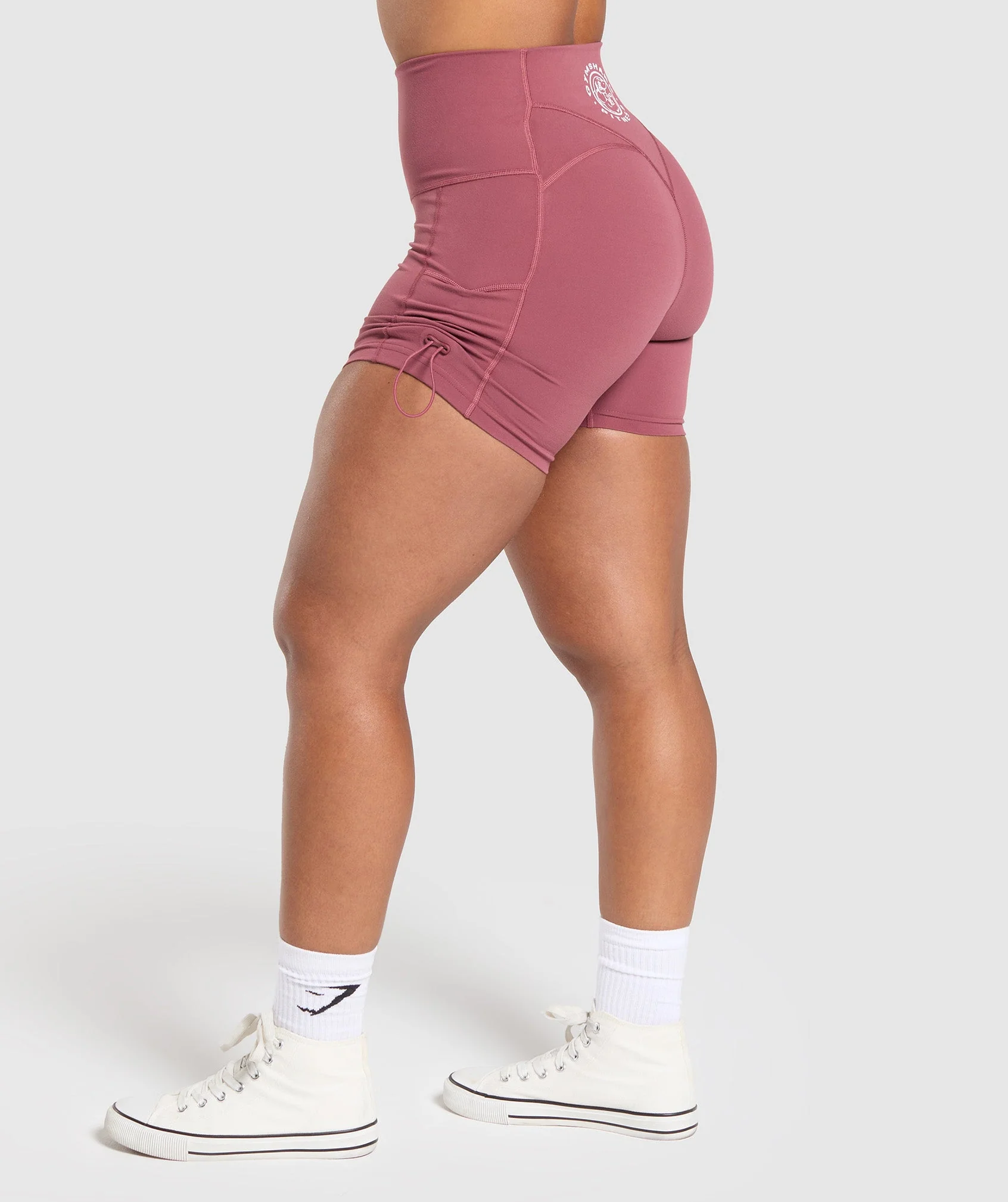 Legacy Logo Tight Shorts – Washed Berry Pink - Imagen 2