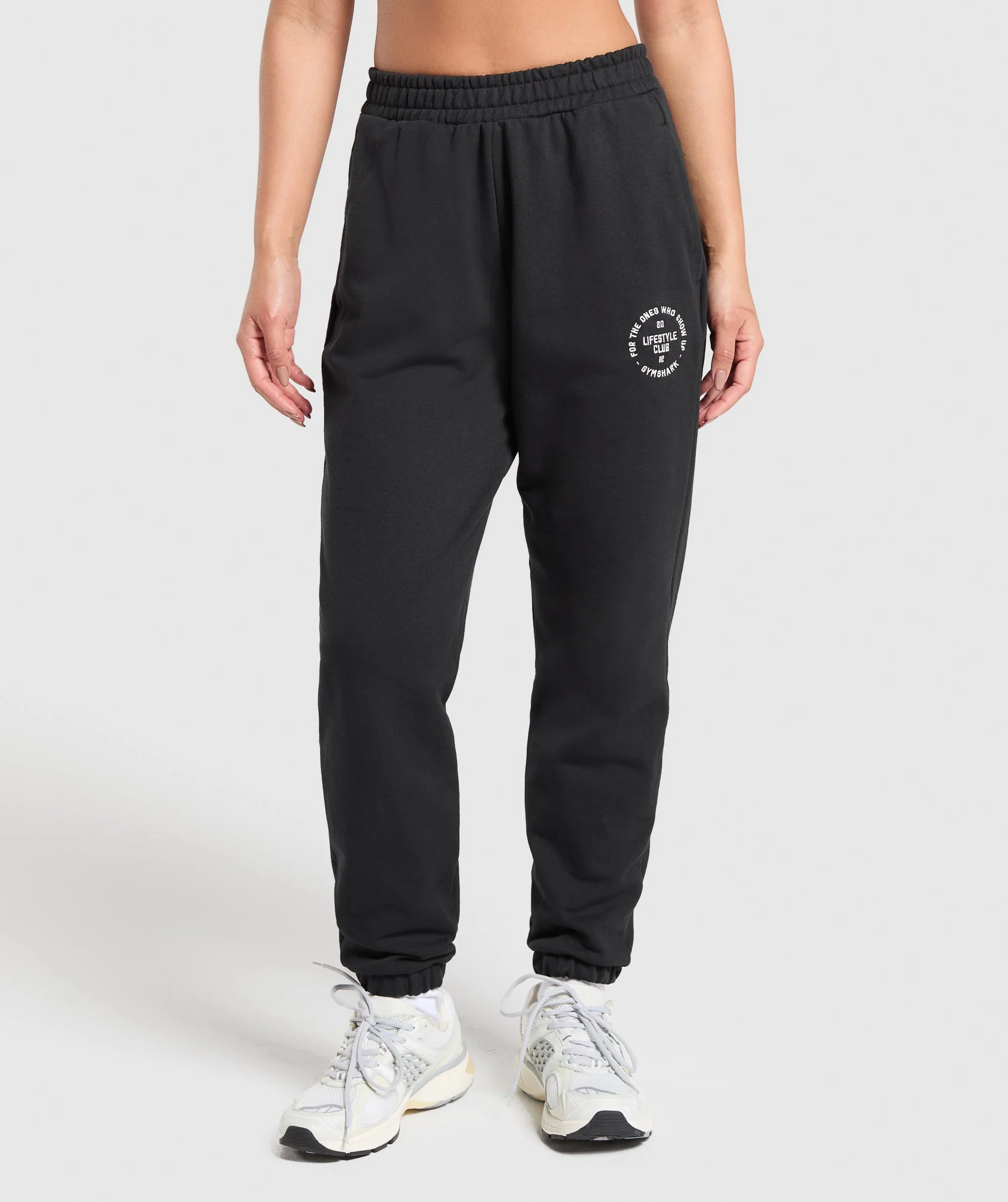 Lifestyle Club Graphic Joggers – Black