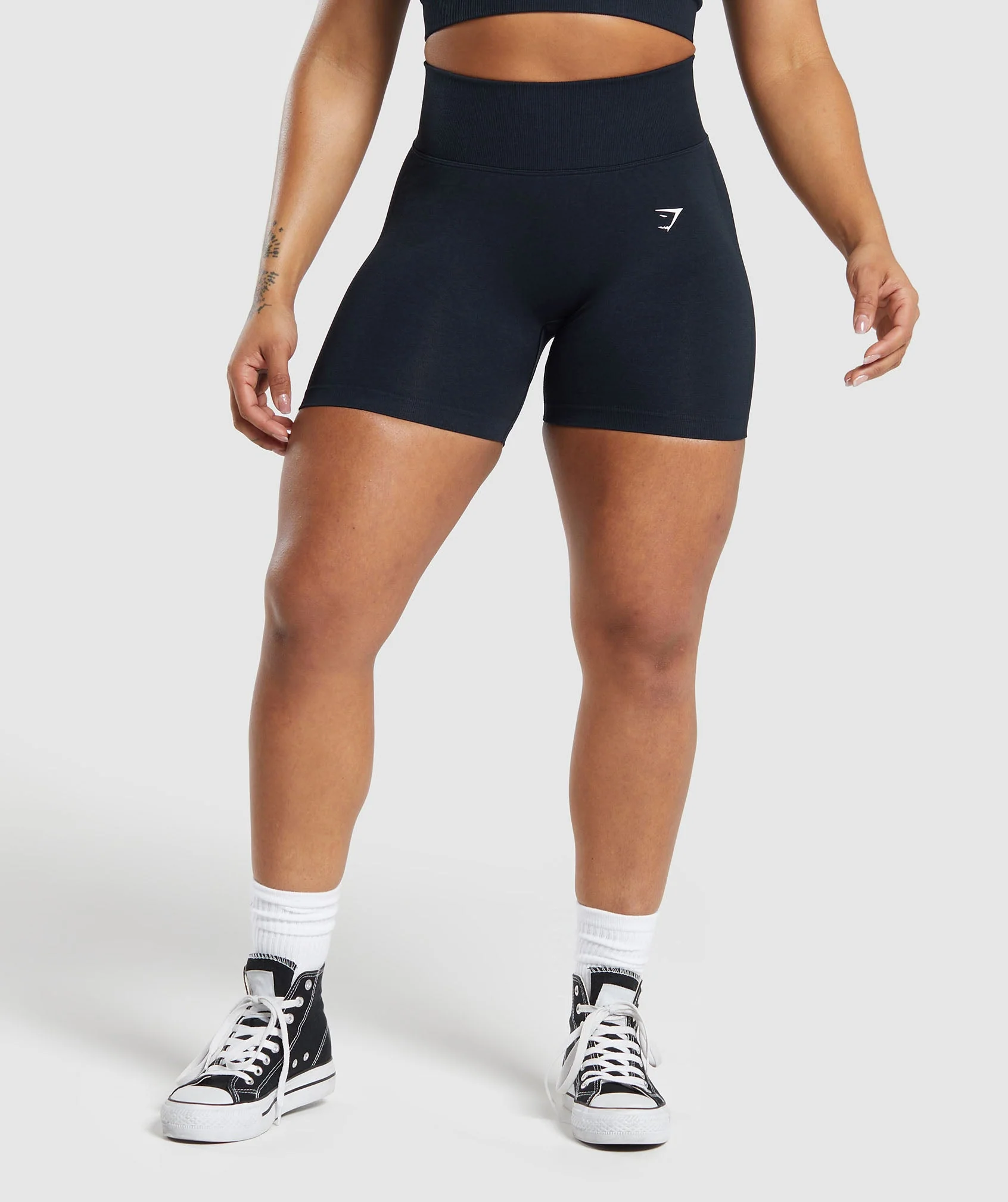 Lift Seamless Shorts – Midnight Blue/Black Marl