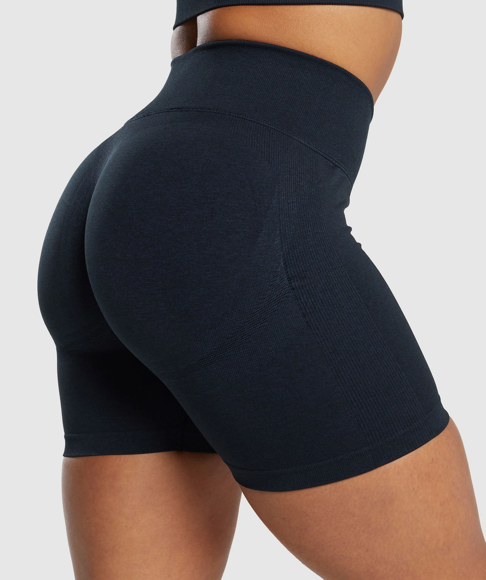 Lift Seamless Shorts – Midnight Blue/Black Marl