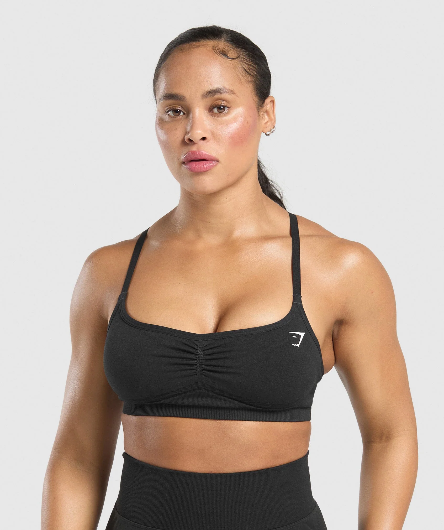Lift Seamless Sports Bra – Black/Black Marl