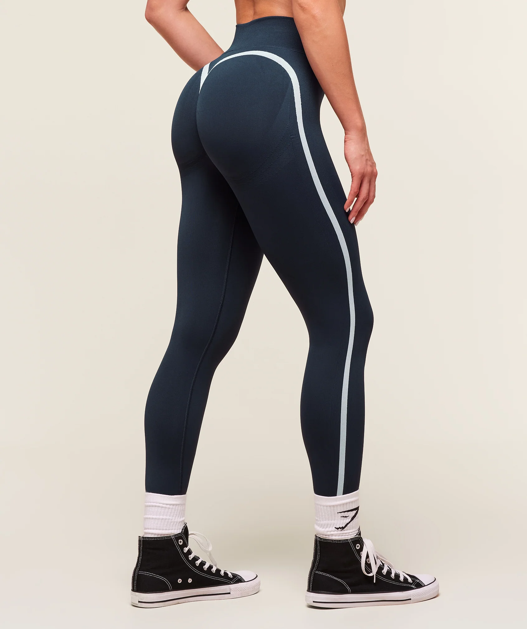 Lift Varsity Seamless Leggings – Heavy Blue - Imagen 2