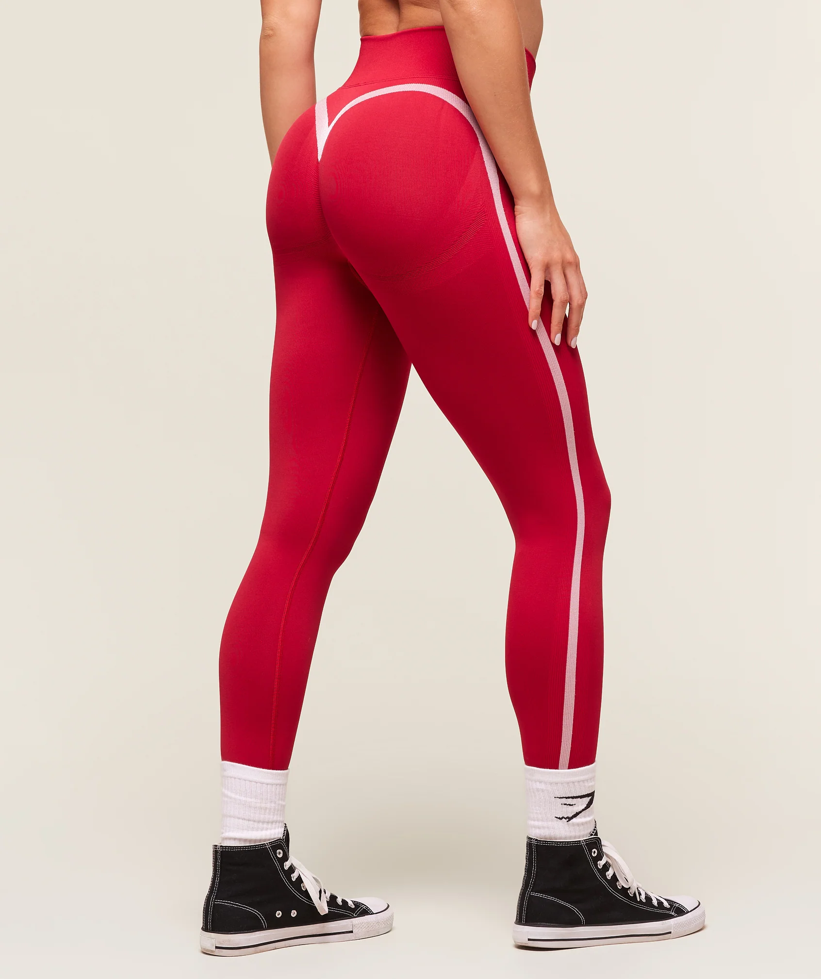 Lift Varsity Seamless Leggings – Carmine Red - Imagen 2