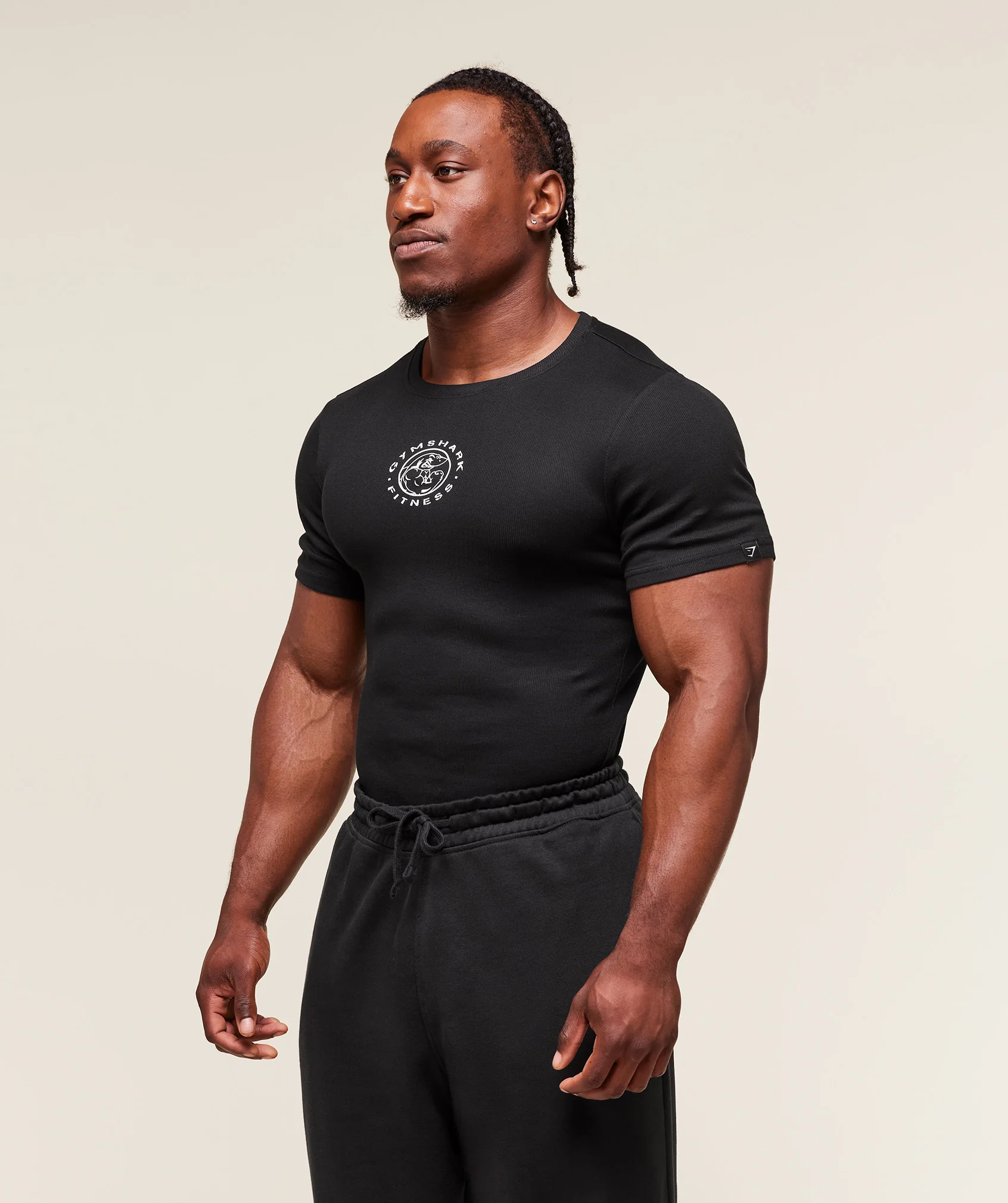 Lifting Club Ribbed T-Shirt – Black - Imagen 2