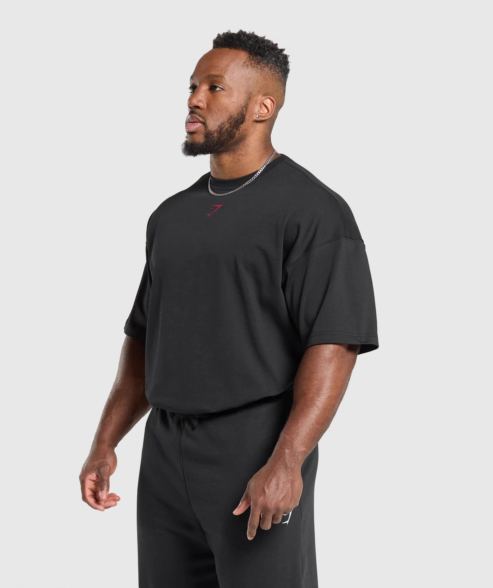 Lifting Club T-Shirt – Black/Conditioning Red - Imagen 2