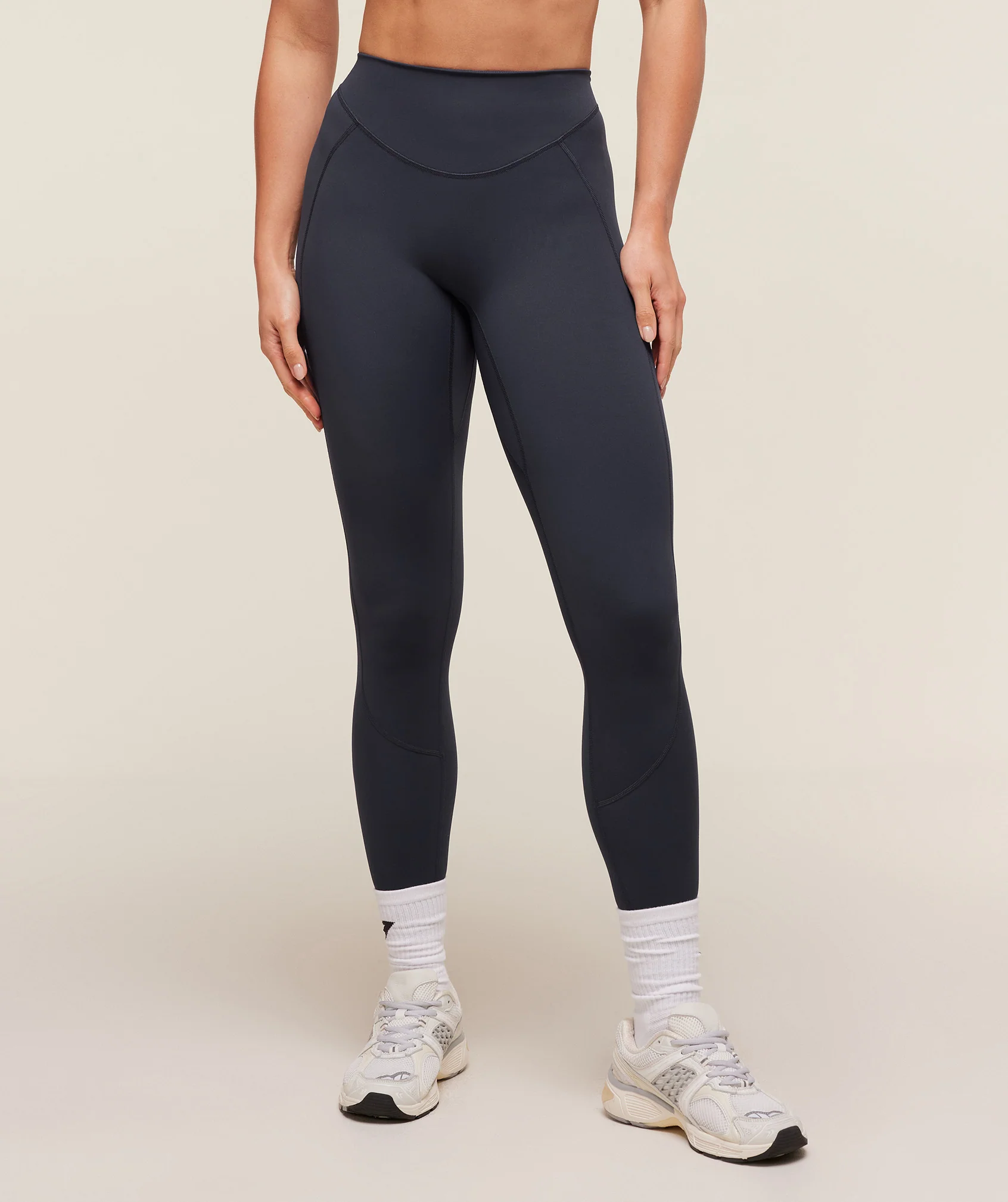 Lifting Dipped Waistband Leggings – Heavy Blue - Imagen 2