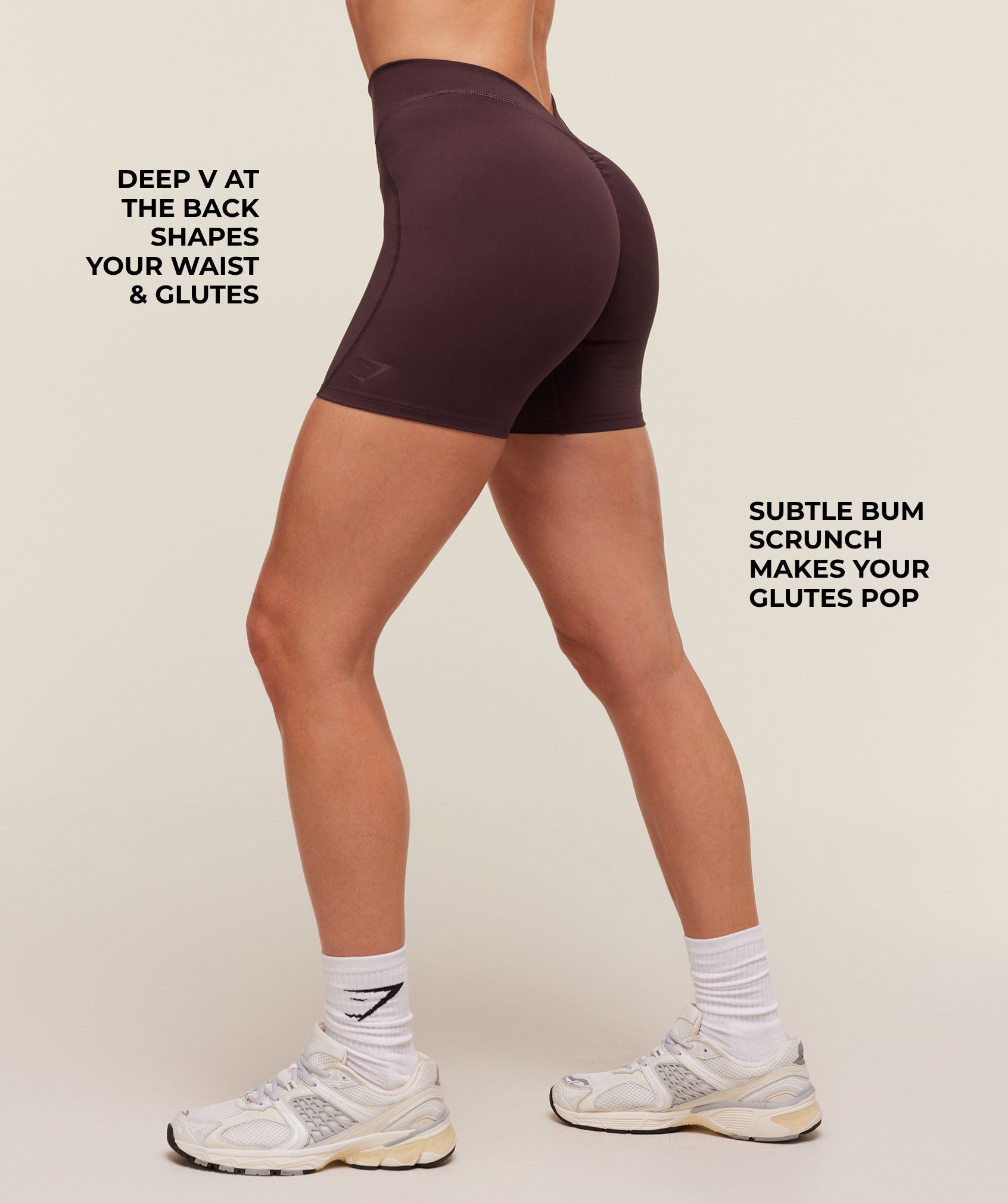 Lifting Dipped Waistband Short – Cherry Purple