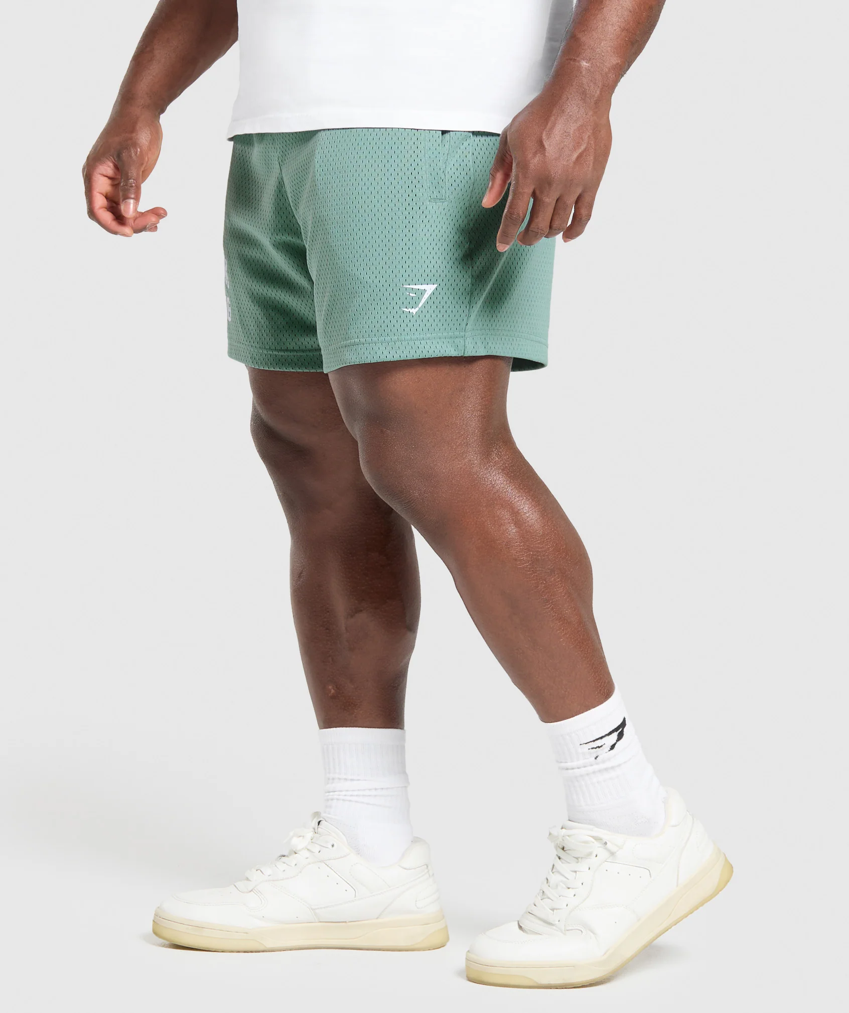 Lifting Mesh 5″ Shorts – Celeste Blue - Imagen 2