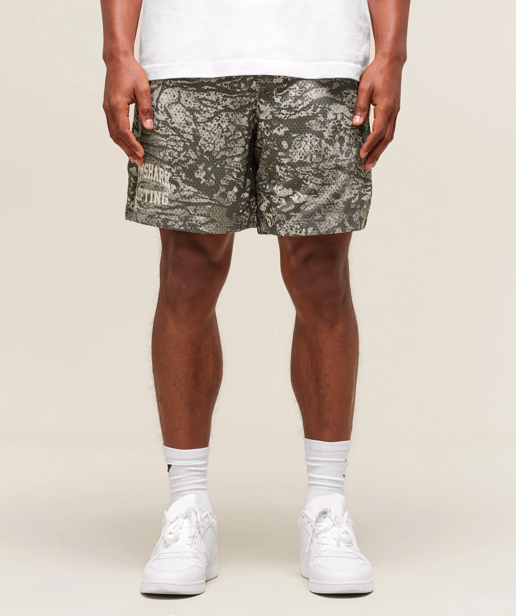 Lifting Mesh 5″ Shorts – Camo Brown