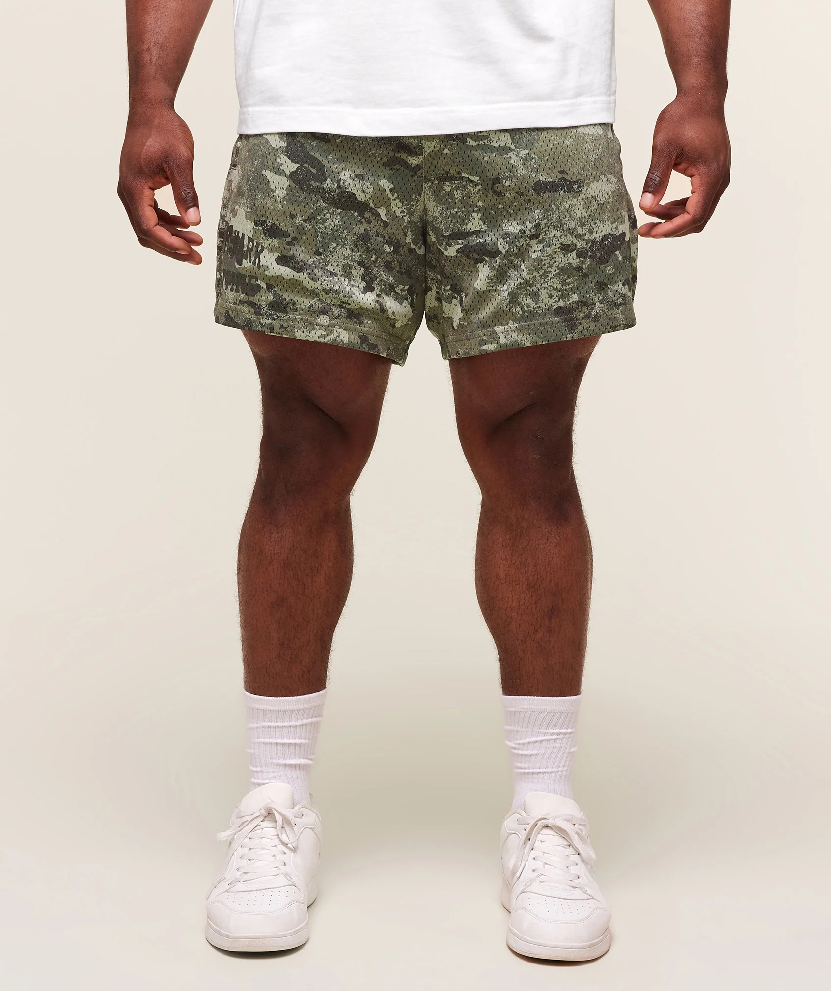 Lifting Mesh 5″ Shorts – Chalk Green