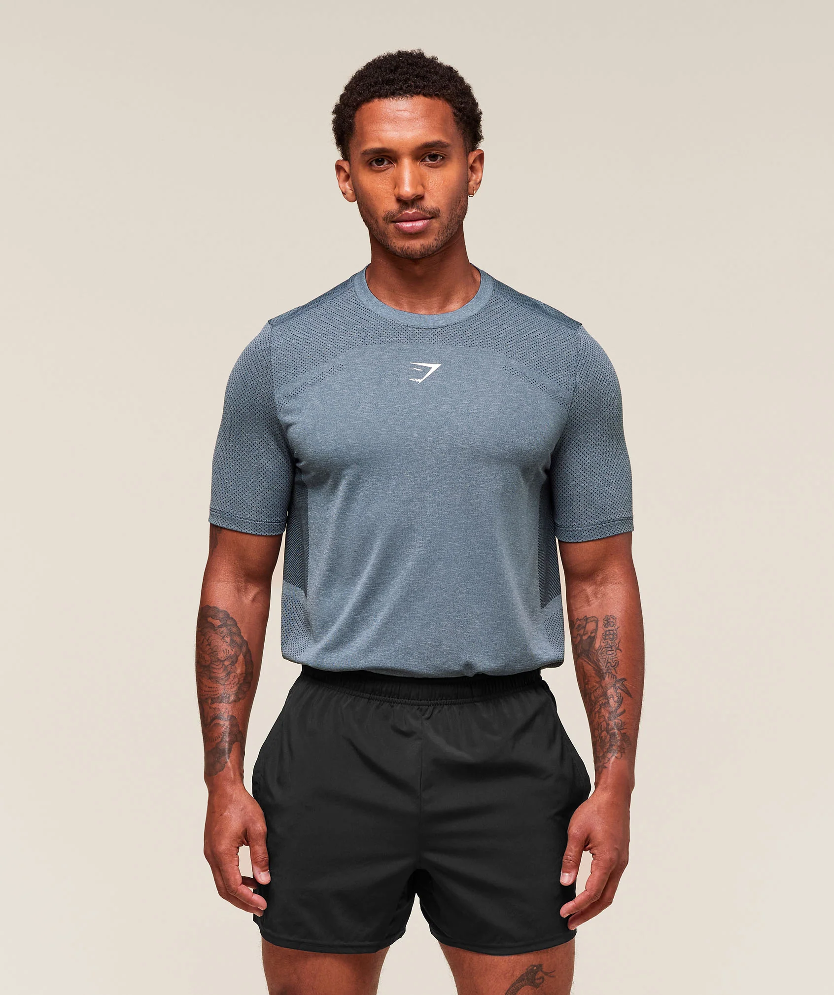 Lightweight Seamless T-Shirt – Classic Blue/Success Blue