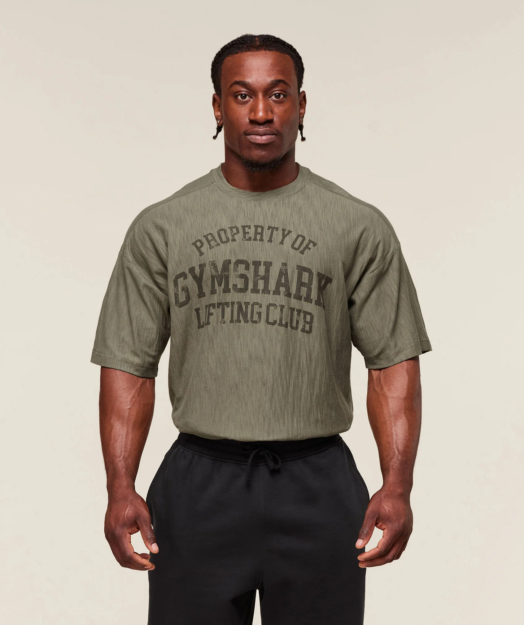 Lightweight Slub Textured T-Shirt – Utility Green