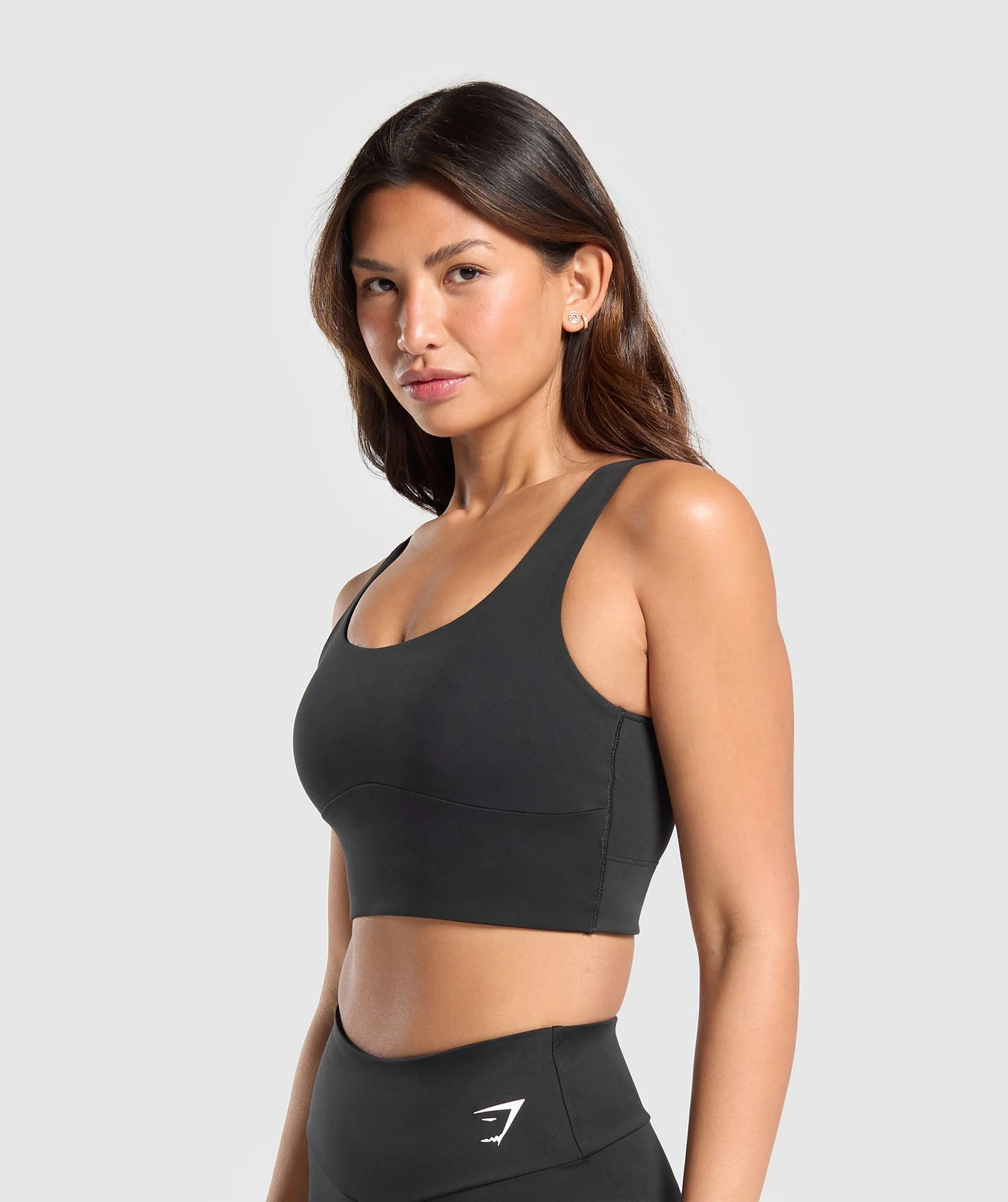 Longline Sports Bra – Black - Imagen 2