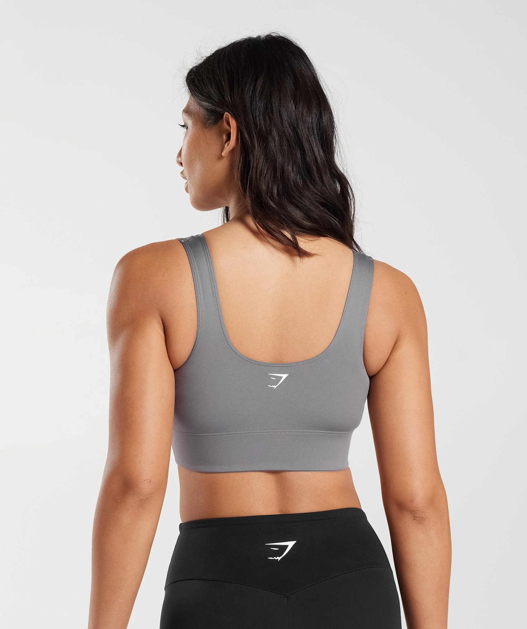 Longline Sports Bra – Titanium Grey