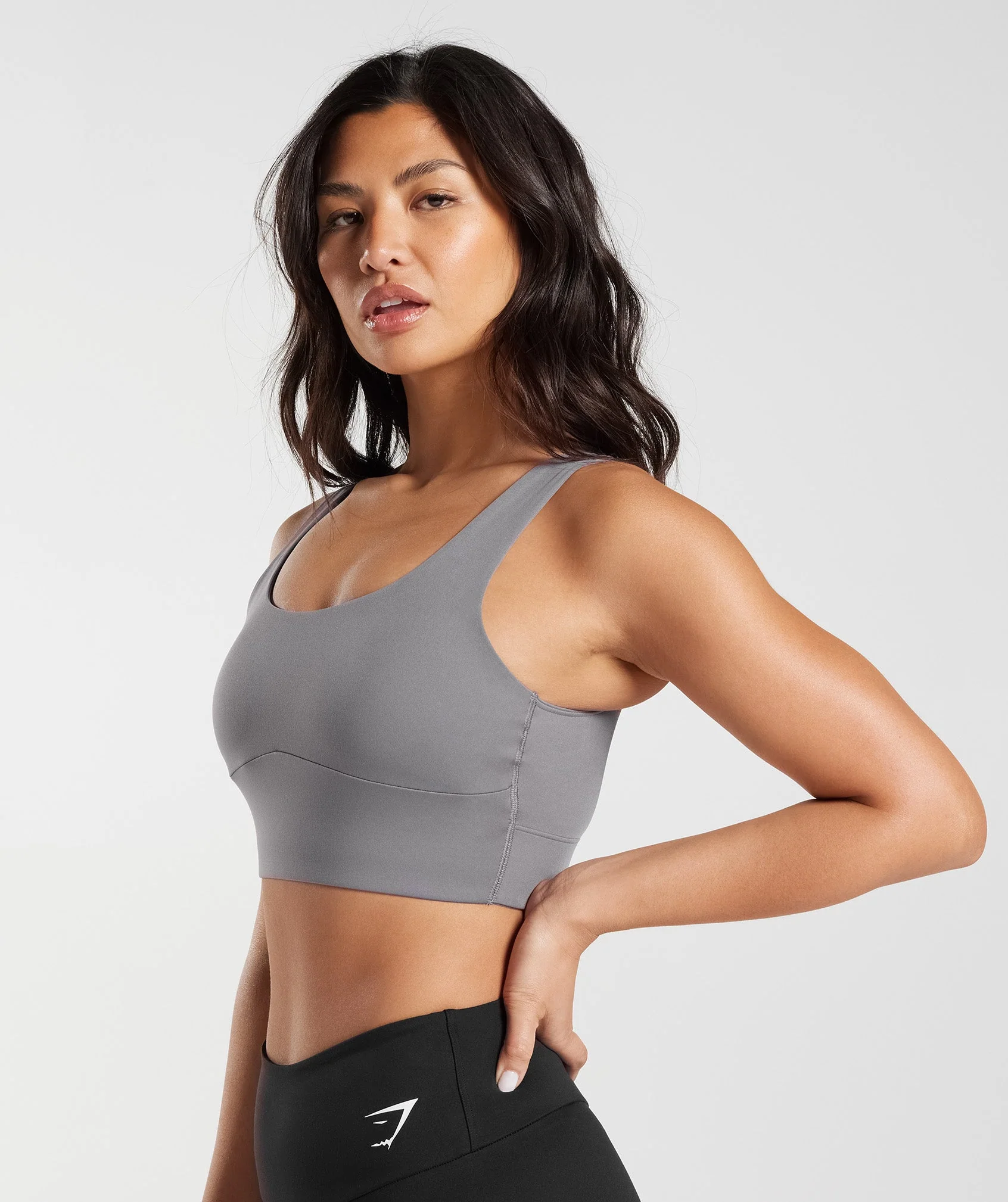 Longline Sports Bra – Titanium Grey - Imagen 2