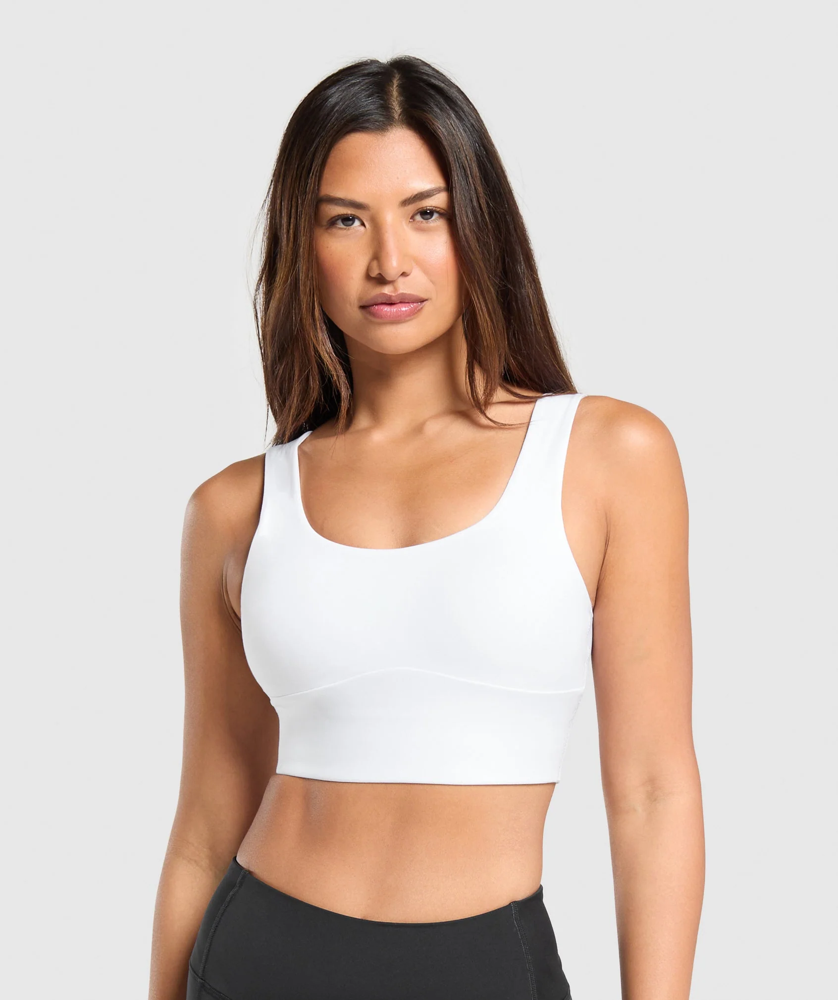 Longline Sports Bra – White