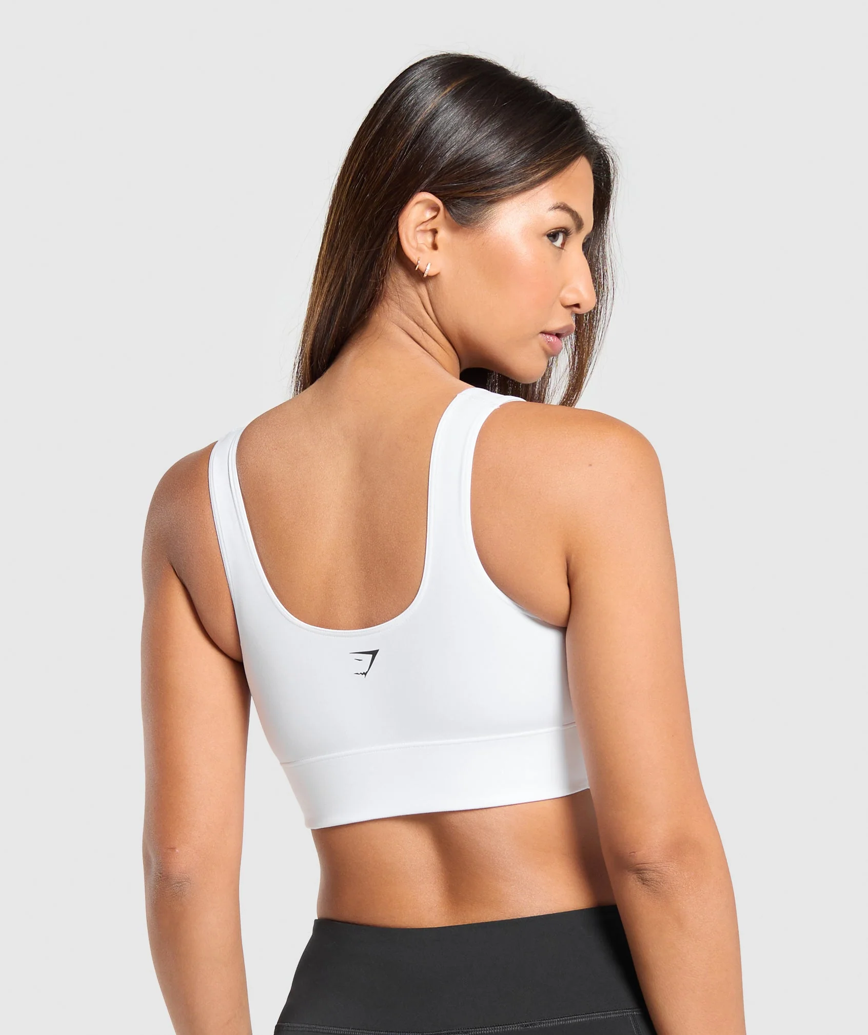 Longline Sports Bra – White