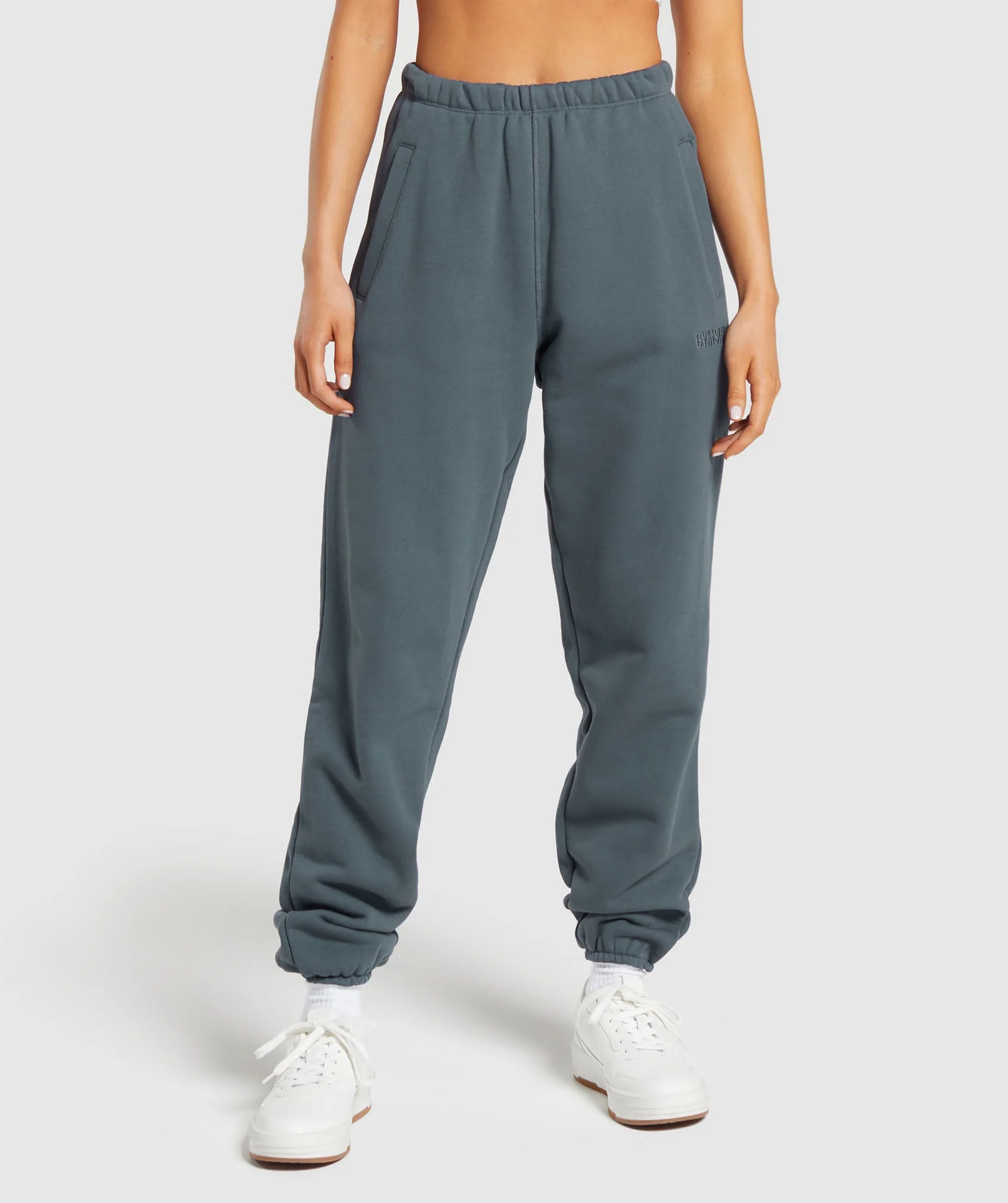 Heavyweight Loopback Sweat Joggers – Titanium Blue
