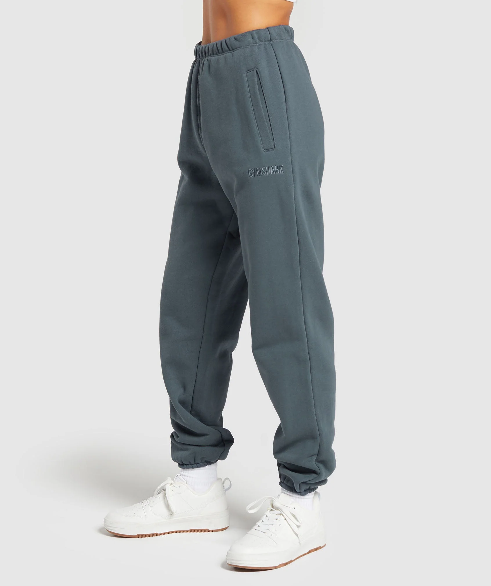 Heavyweight Loopback Sweat Joggers – Titanium Blue - Imagen 2