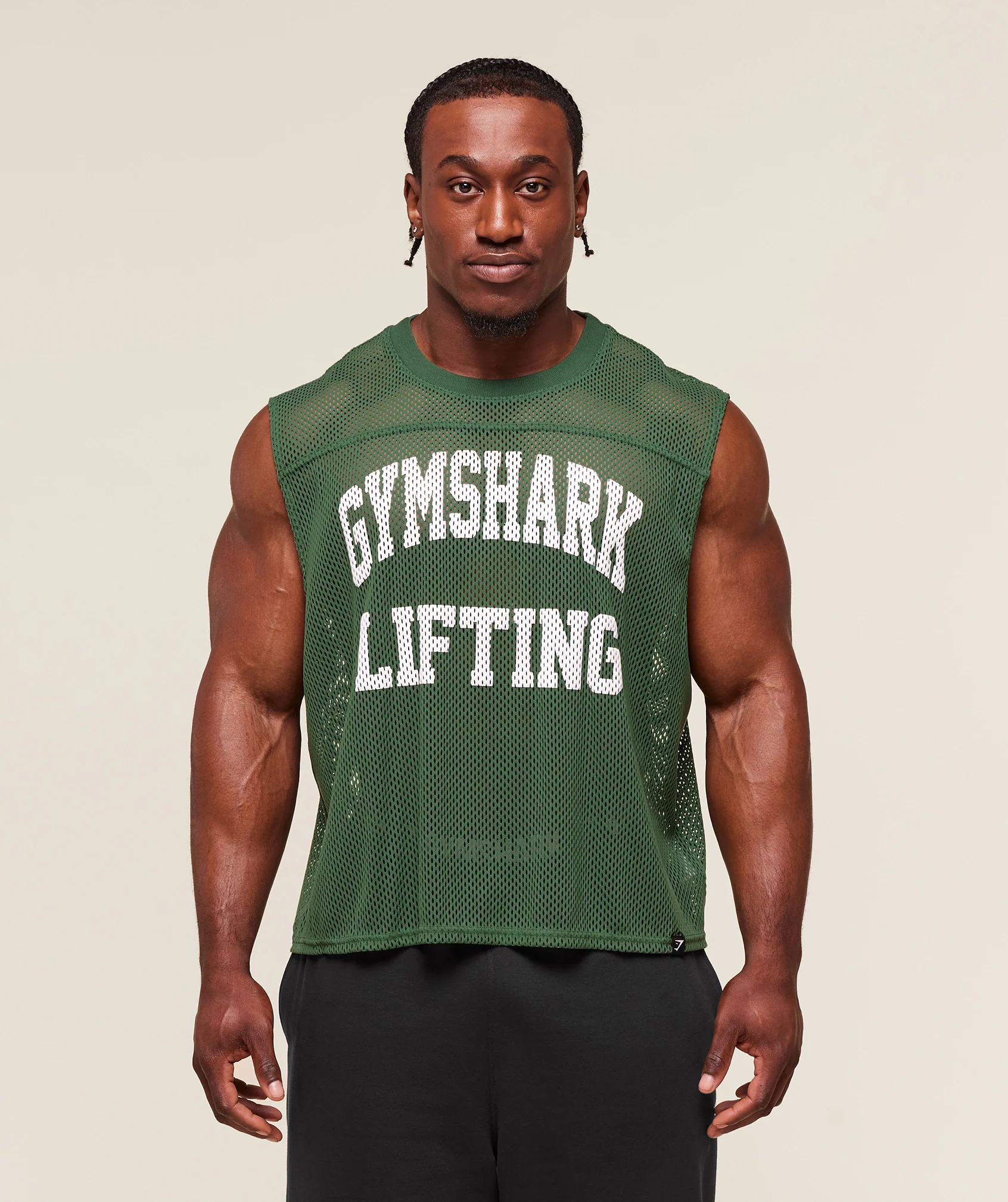 Mesh Oversized Tank – Classic Green