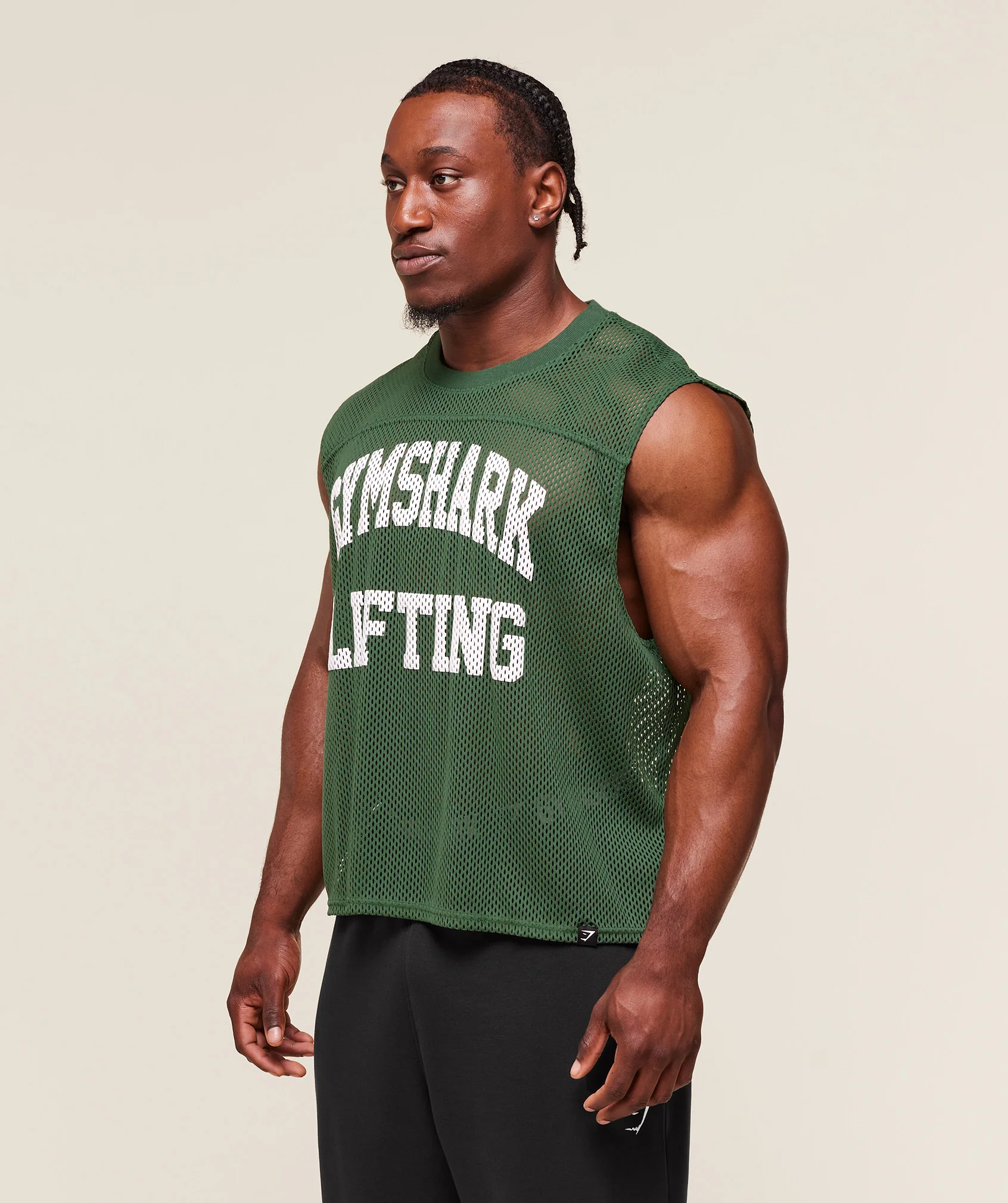 Mesh Oversized Tank – Classic Green - Imagen 2