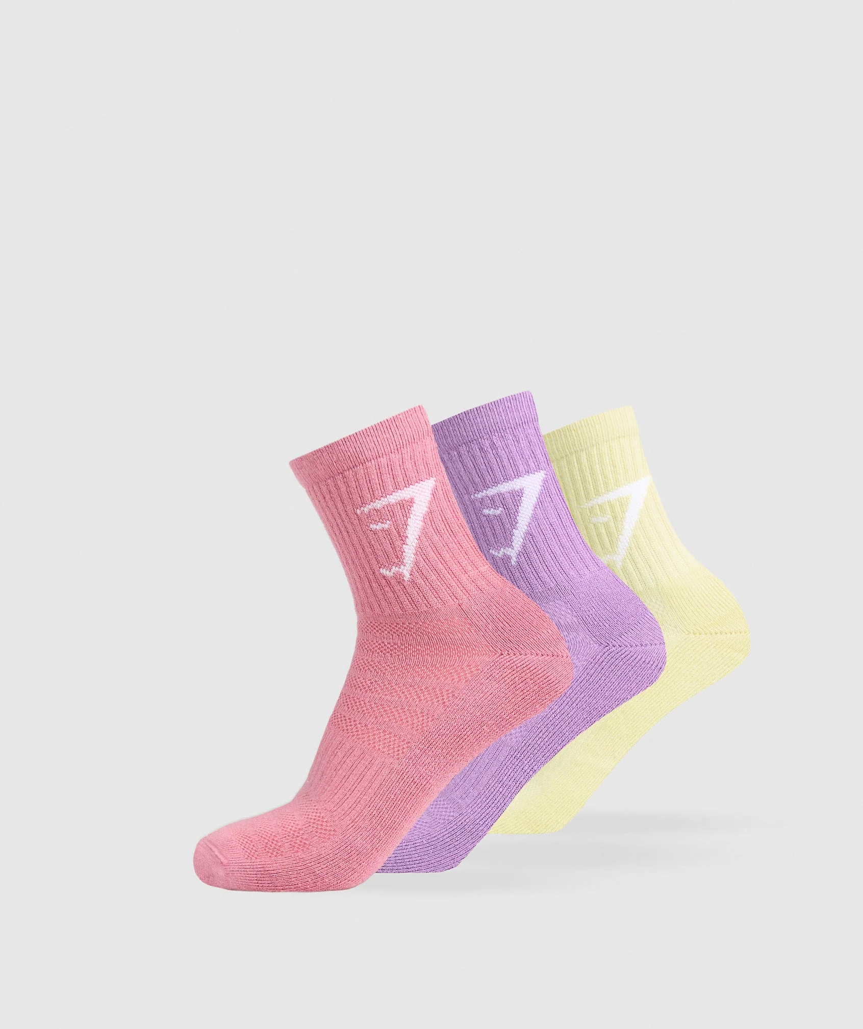 Midi 3pk Socks – Active Purple/Sunset Pink/Refresh Yellow