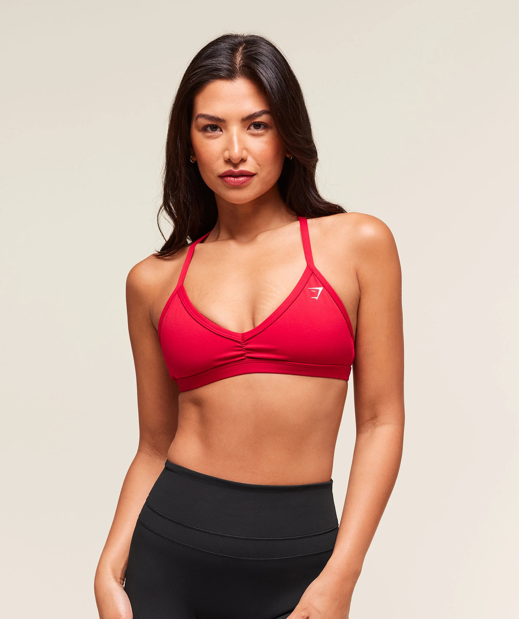 Minimal Sports Bra – Carmine Red